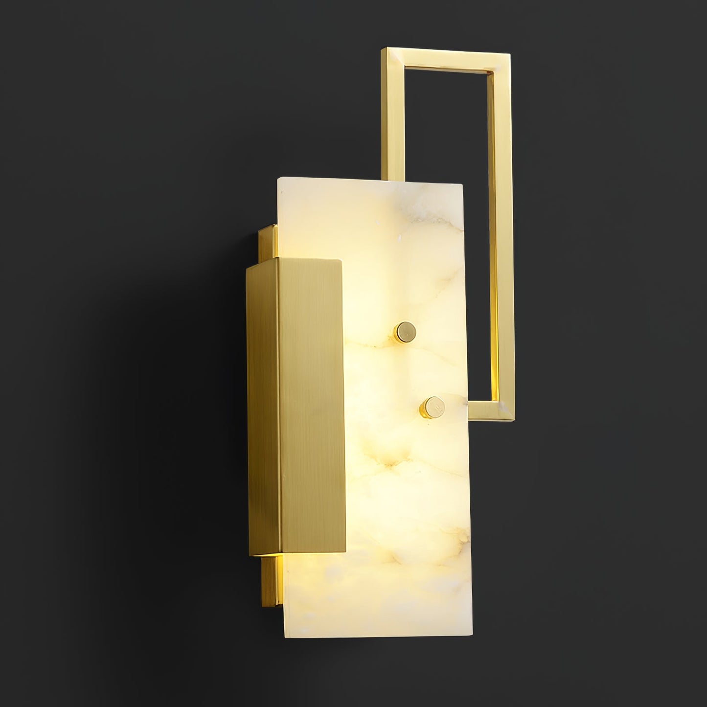 Alabaster Wall Sconce with Modern Craftsmanship