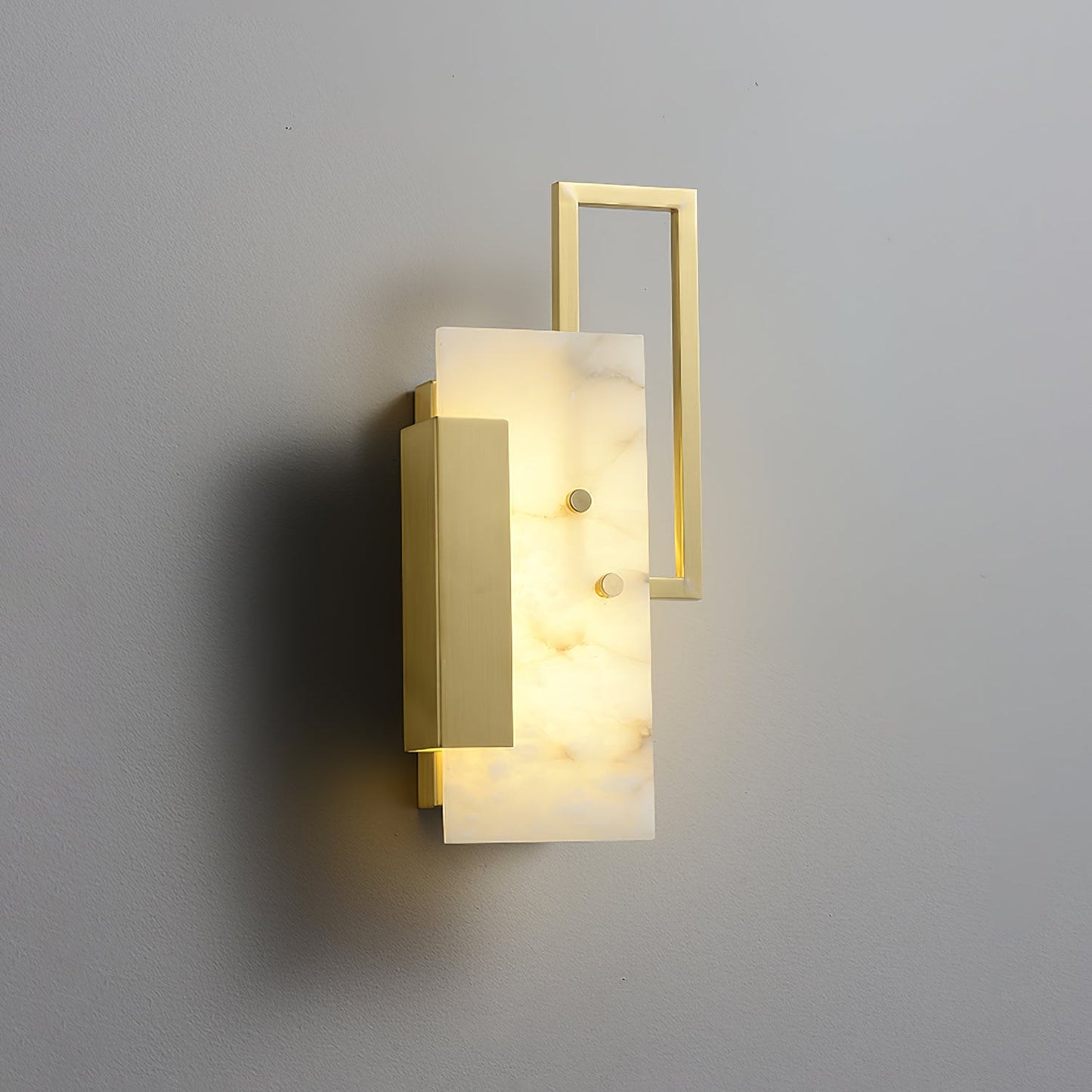 Alabaster Wall Sconce with Modern Craftsmanship