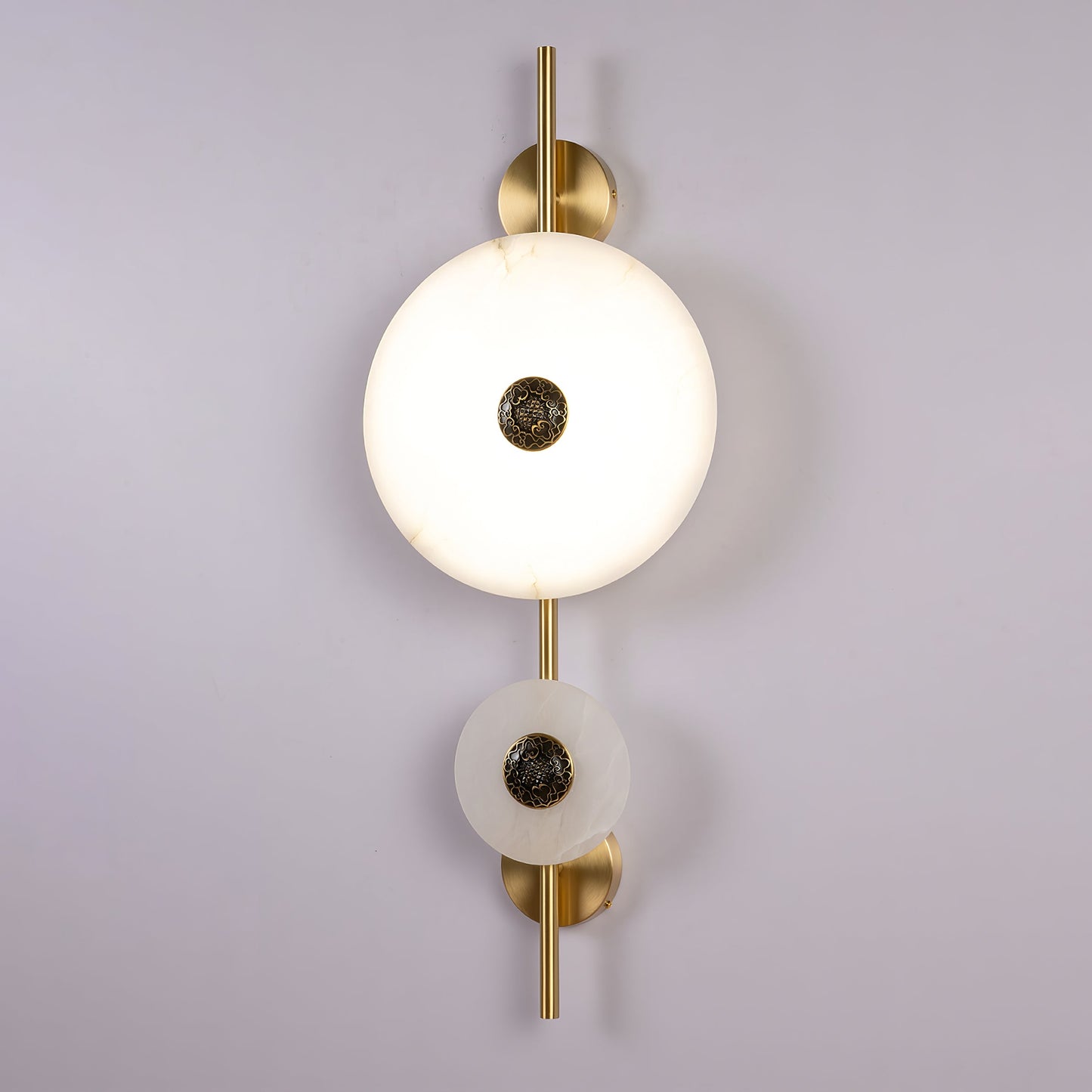 Alabaster Eclipse Wall Light by Vakkerlight
