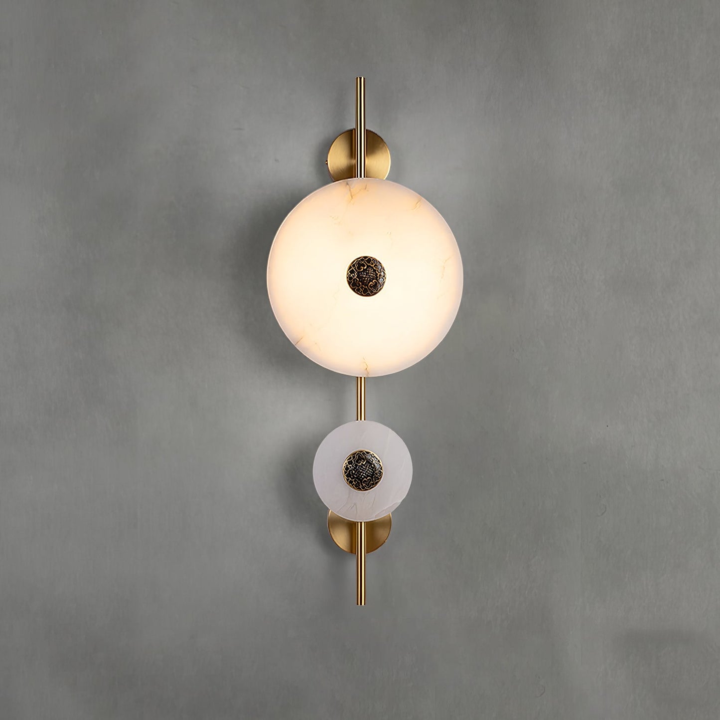 Alabaster Eclipse Wall Light by Vakkerlight