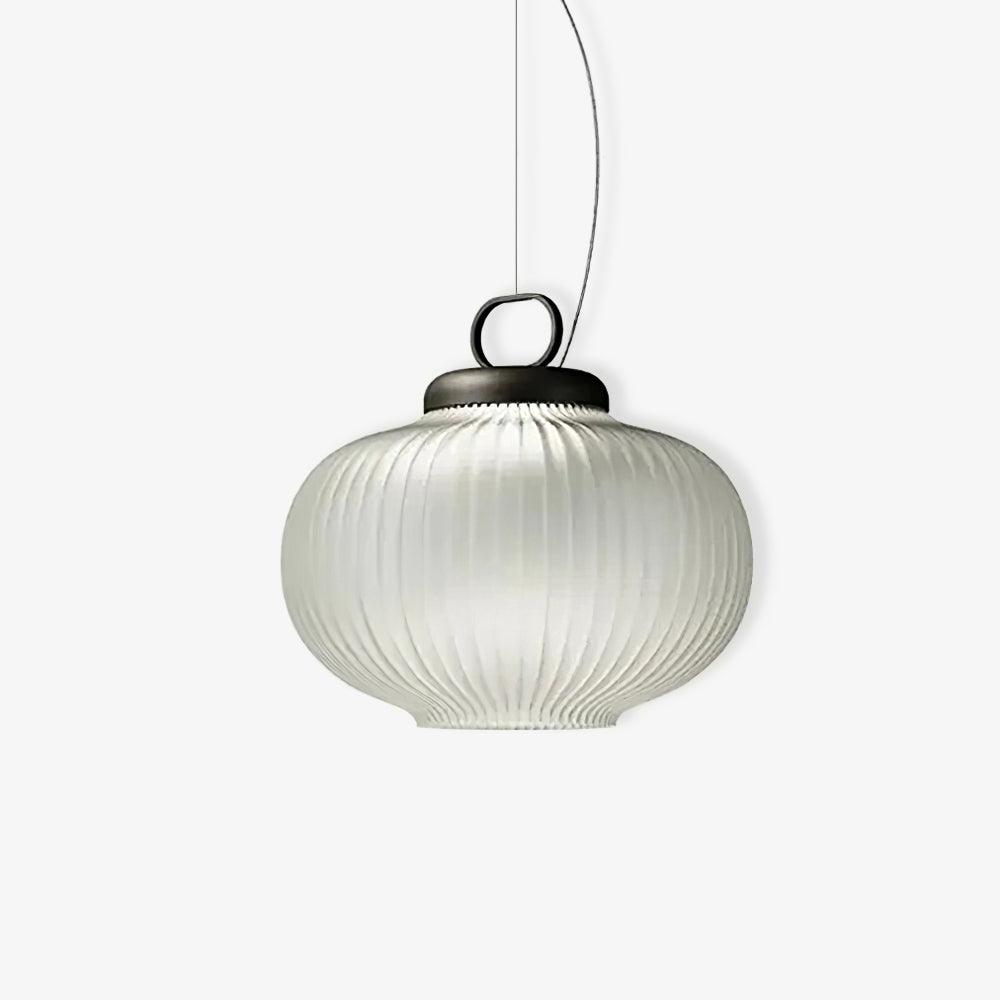 Gourd Pendant Light with Metal and Glass