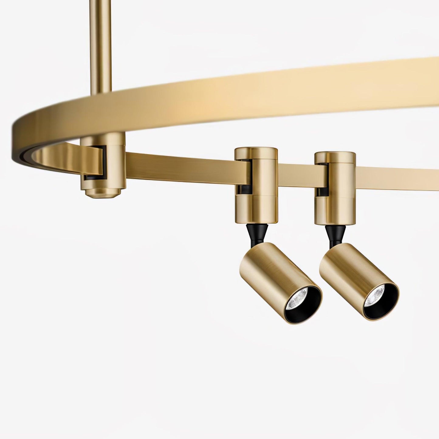 Auroom Round Chandelier - Elegant Brass Lighting