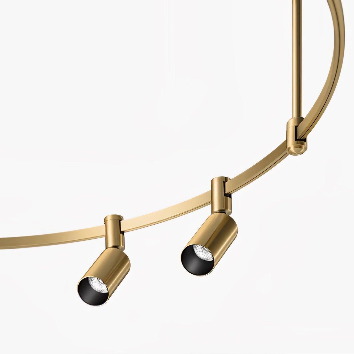 Auroom Round Chandelier - Elegant Brass Lighting