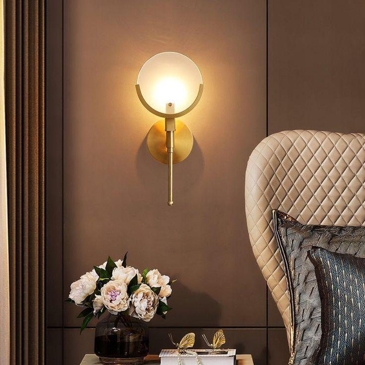 Ava Brass Wall Lamp with Alabaster Shade