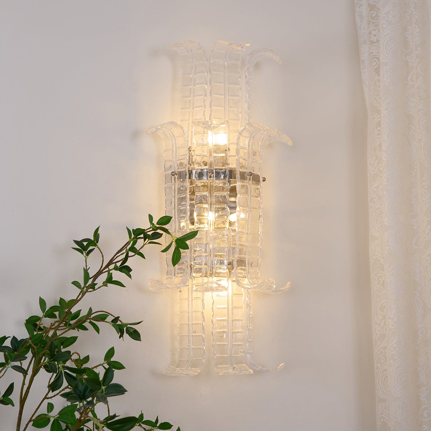 Ava Brass Wall Lamp with Alabaster Shade