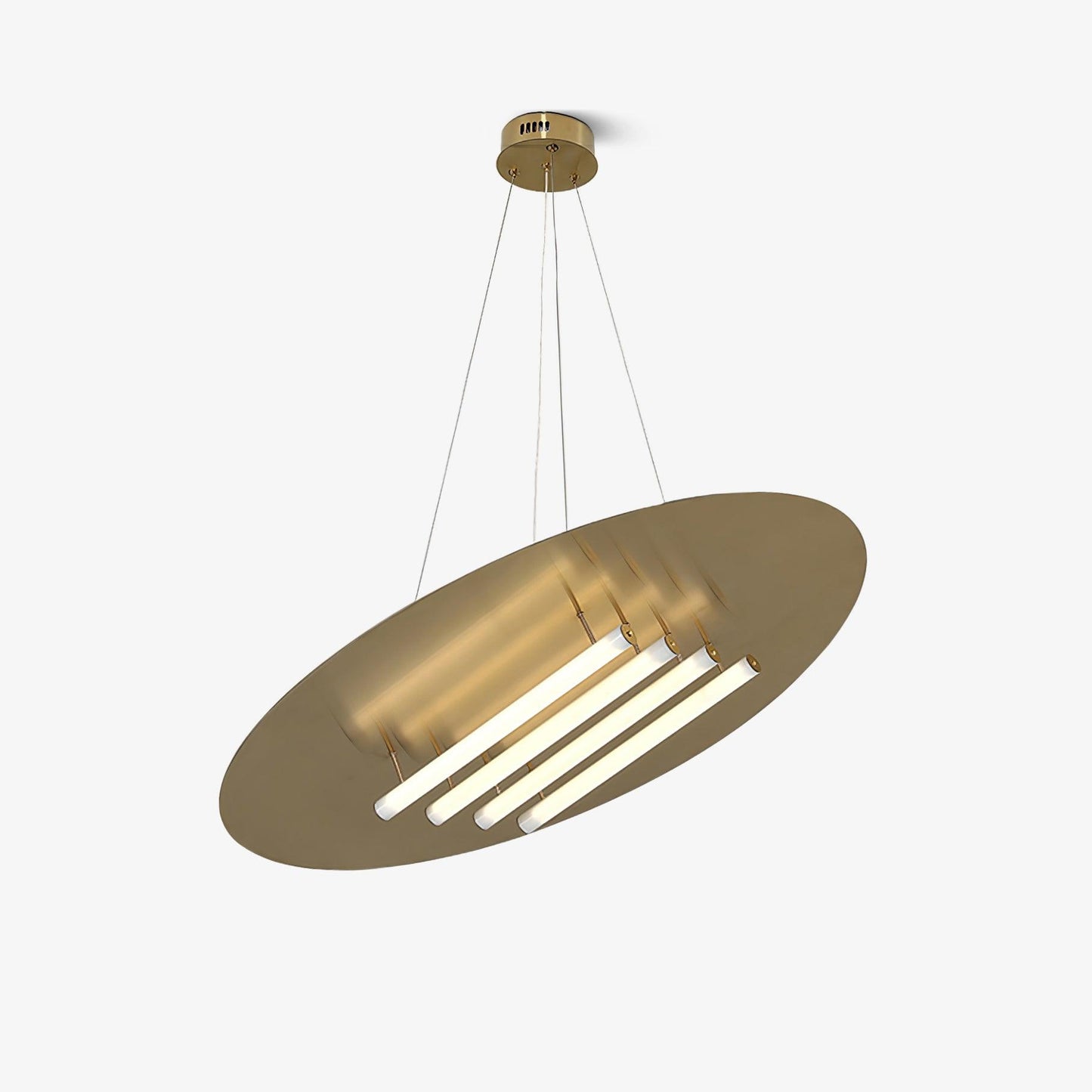 Chrome & White Glass Bianca Chandelier