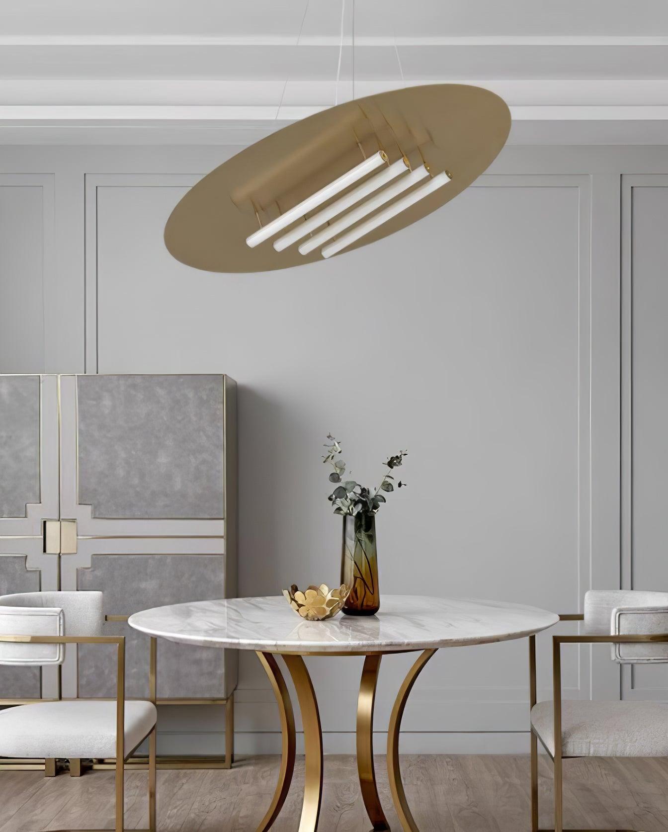 Chrome & White Glass Bianca Chandelier