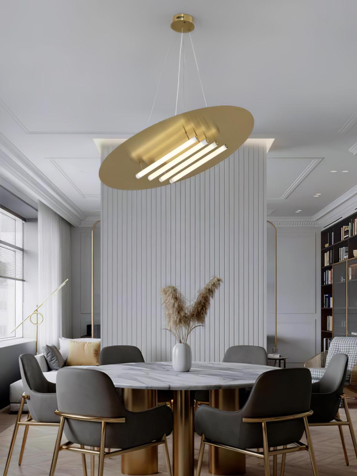 Chrome & White Glass Bianca Chandelier