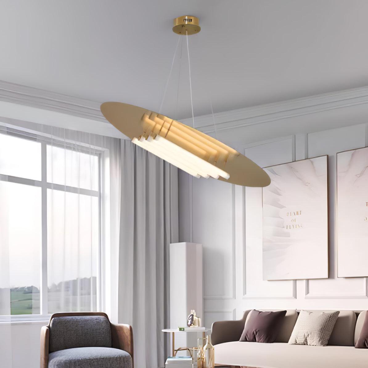 Chrome & White Glass Bianca Chandelier