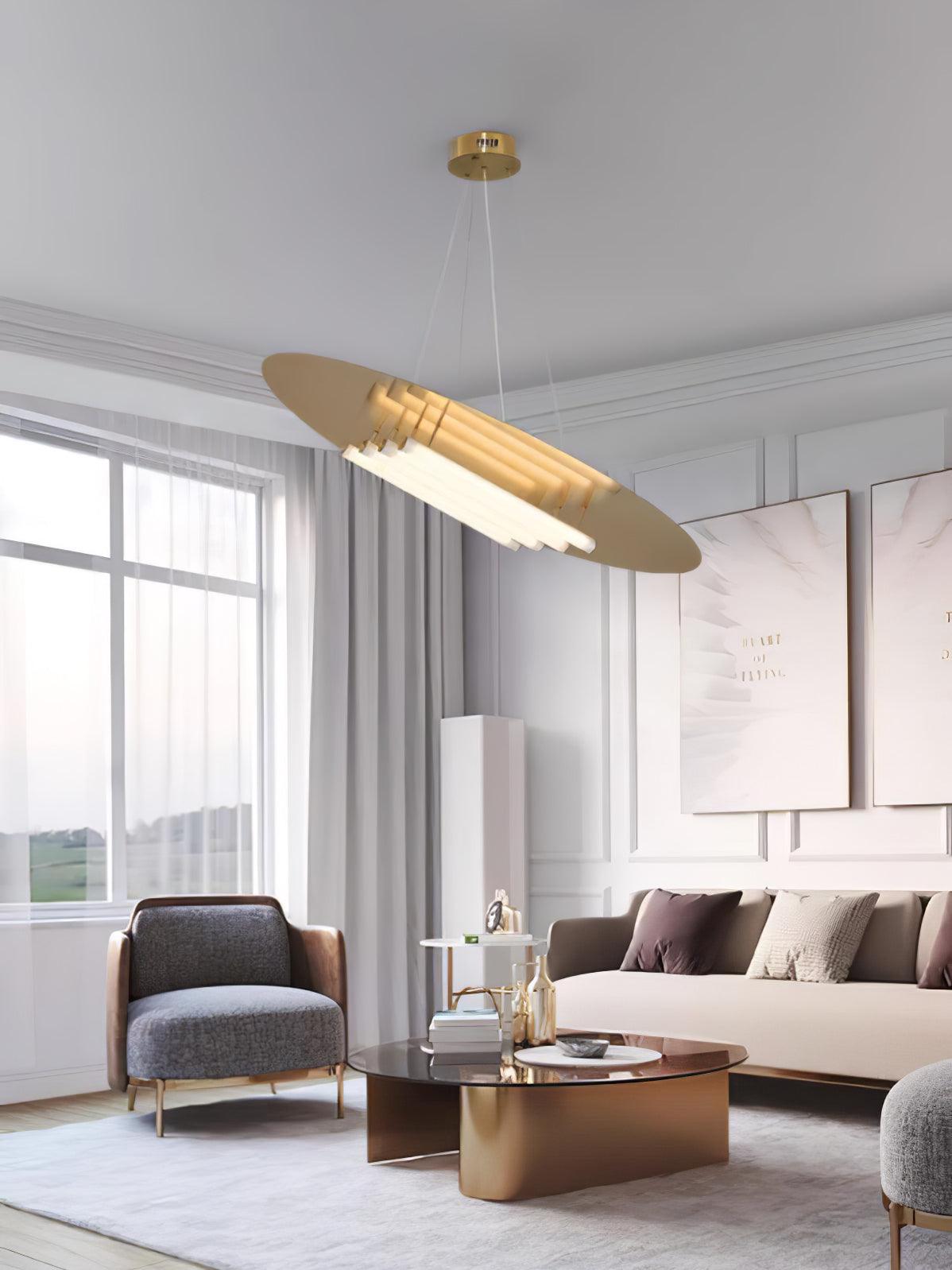 Chrome & White Glass Bianca Chandelier