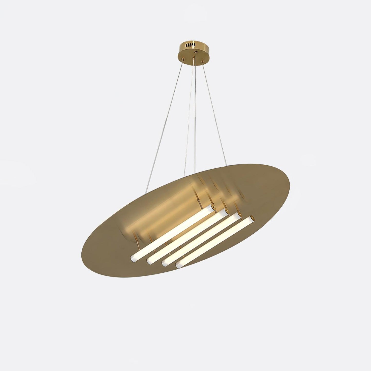 Chrome & White Glass Bianca Chandelier