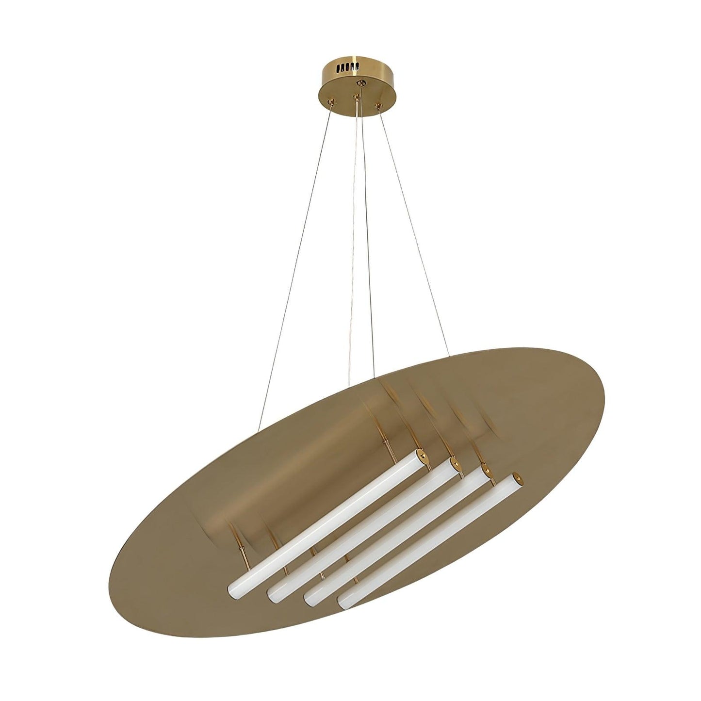 Chrome & White Glass Bianca Chandelier