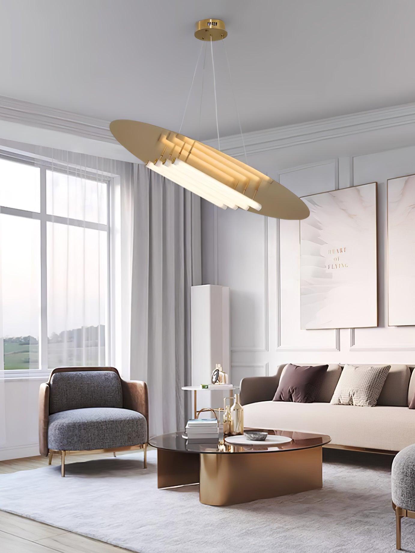 Chrome & White Glass Bianca Chandelier