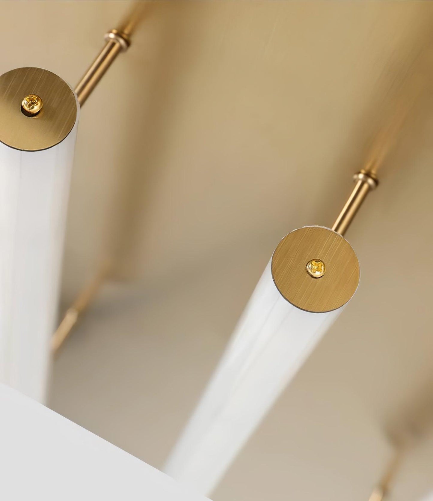 Chrome & White Glass Bianca Chandelier