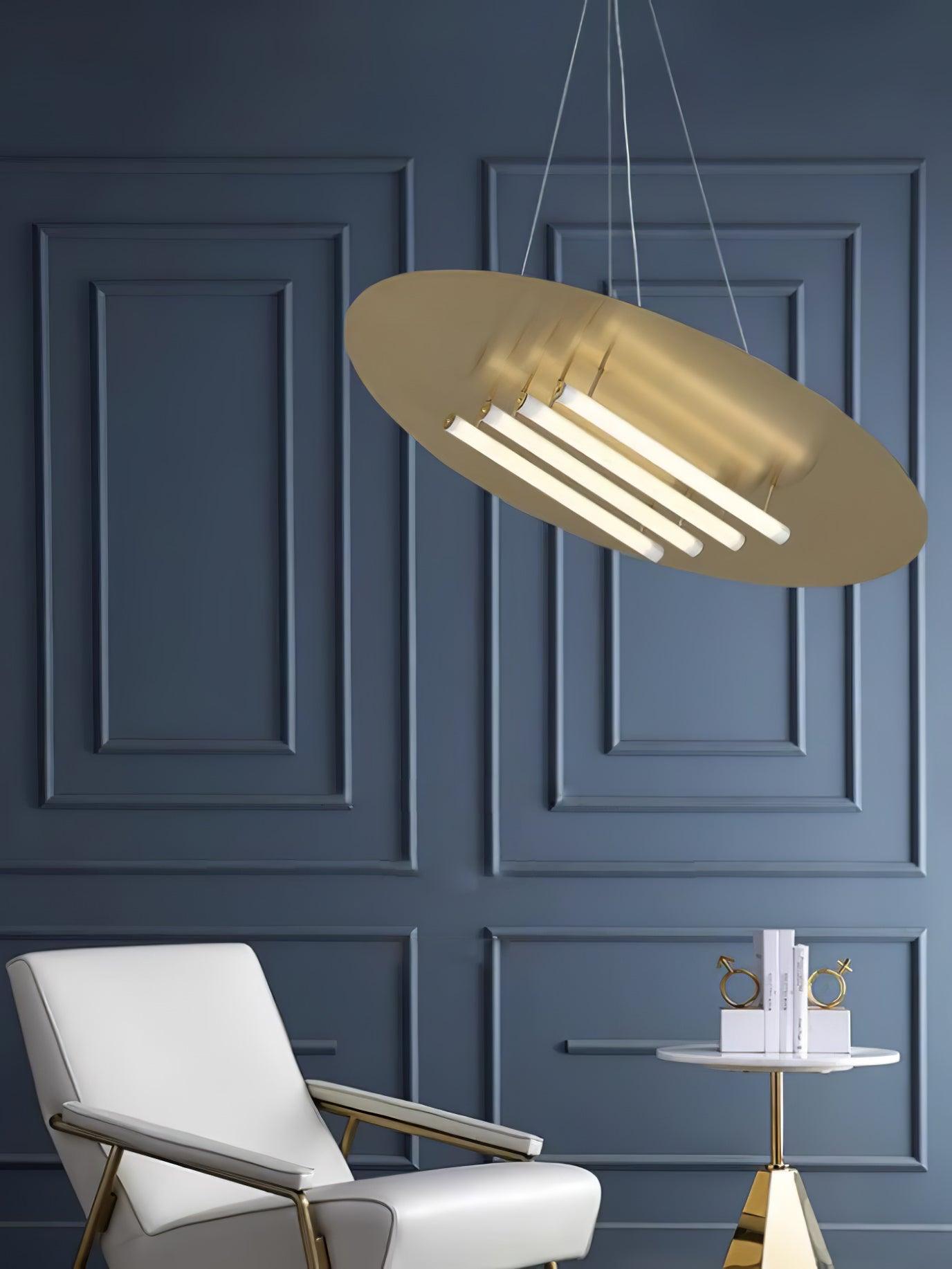 Chrome & White Glass Bianca Chandelier
