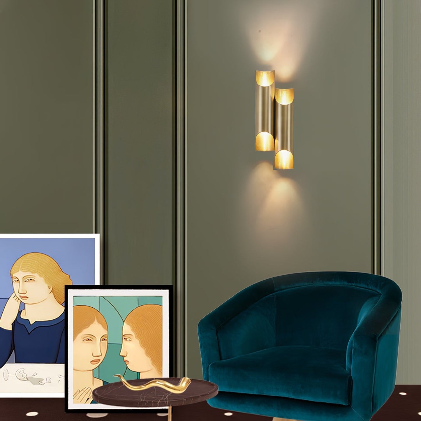 Brass Branch Wall Lamp - Elegant Tree Design