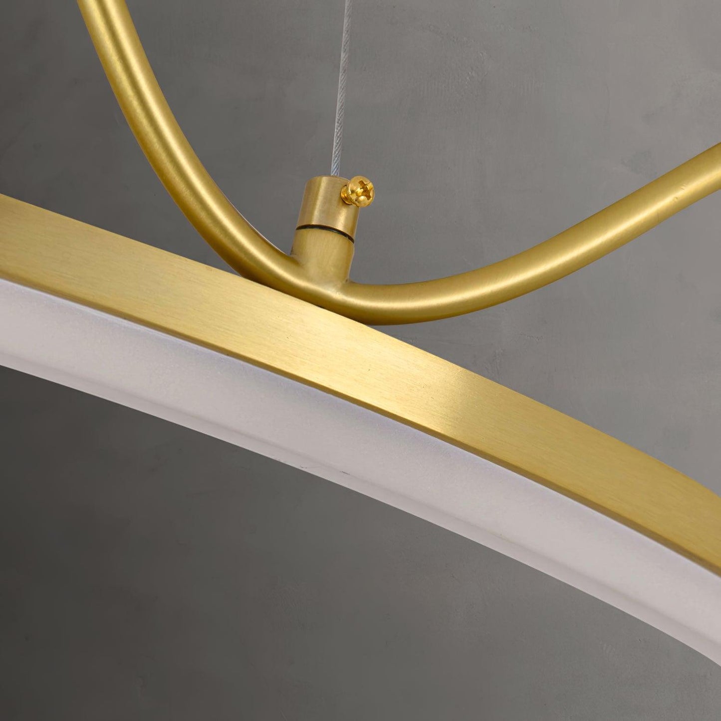 Crown Brass Chandelier with LED Bulb