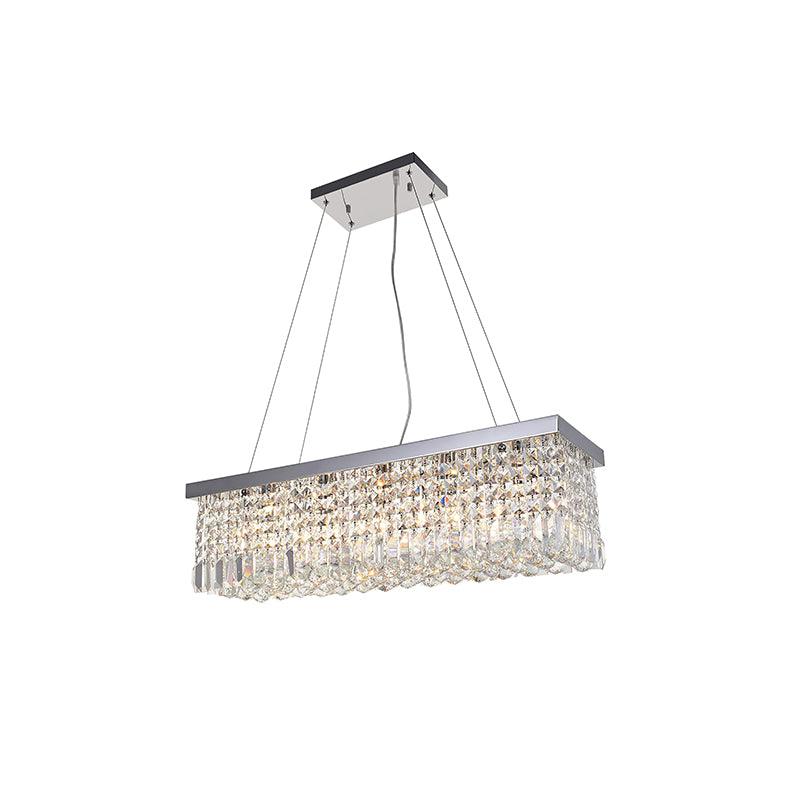Contemporary Crystal Raindrop Chandelier