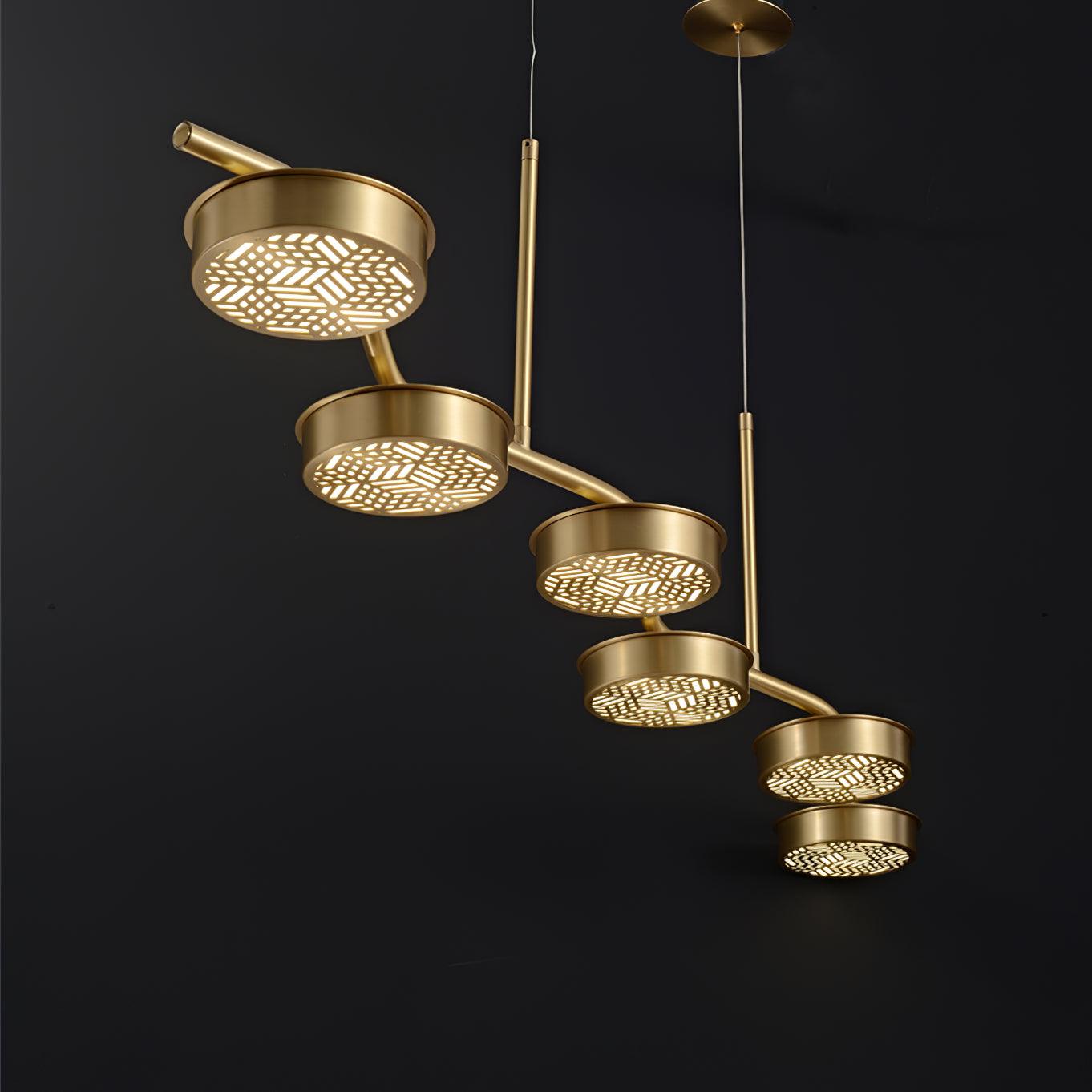 Eichholtz Aldo Chandelier - Mid-Century Modern 6 Light Pendant