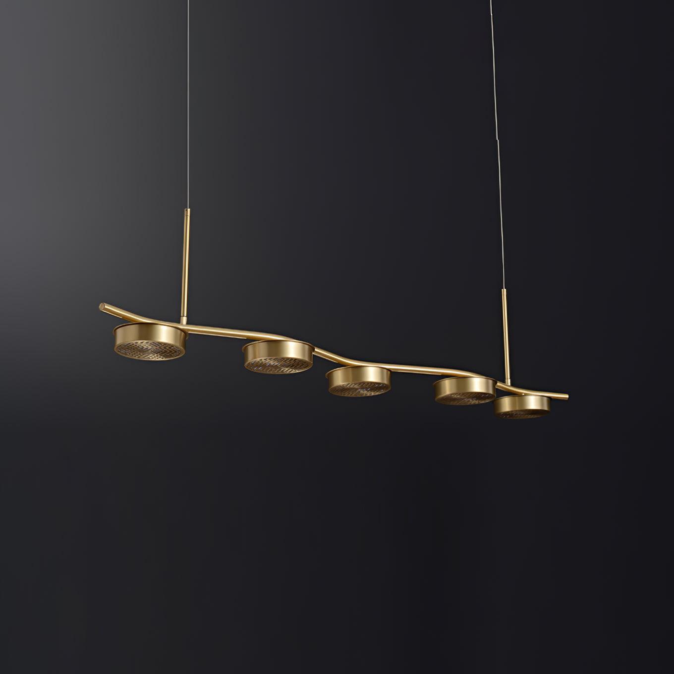 Eichholtz Aldo Chandelier - Mid-Century Modern 6 Light Pendant