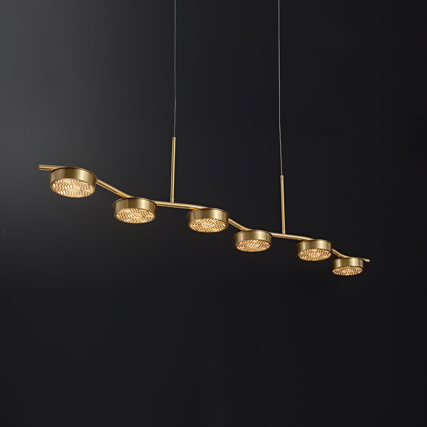 Eichholtz Aldo Chandelier - Mid-Century Modern 6 Light Pendant