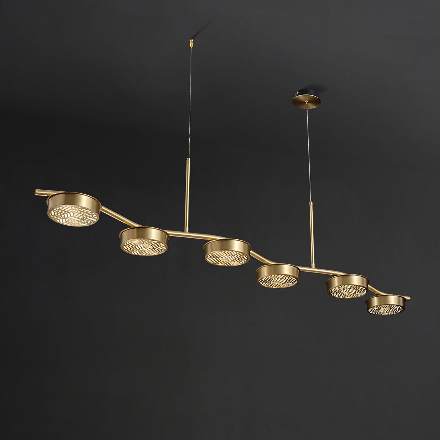 Eichholtz Aldo Chandelier - Mid-Century Modern 6 Light Pendant