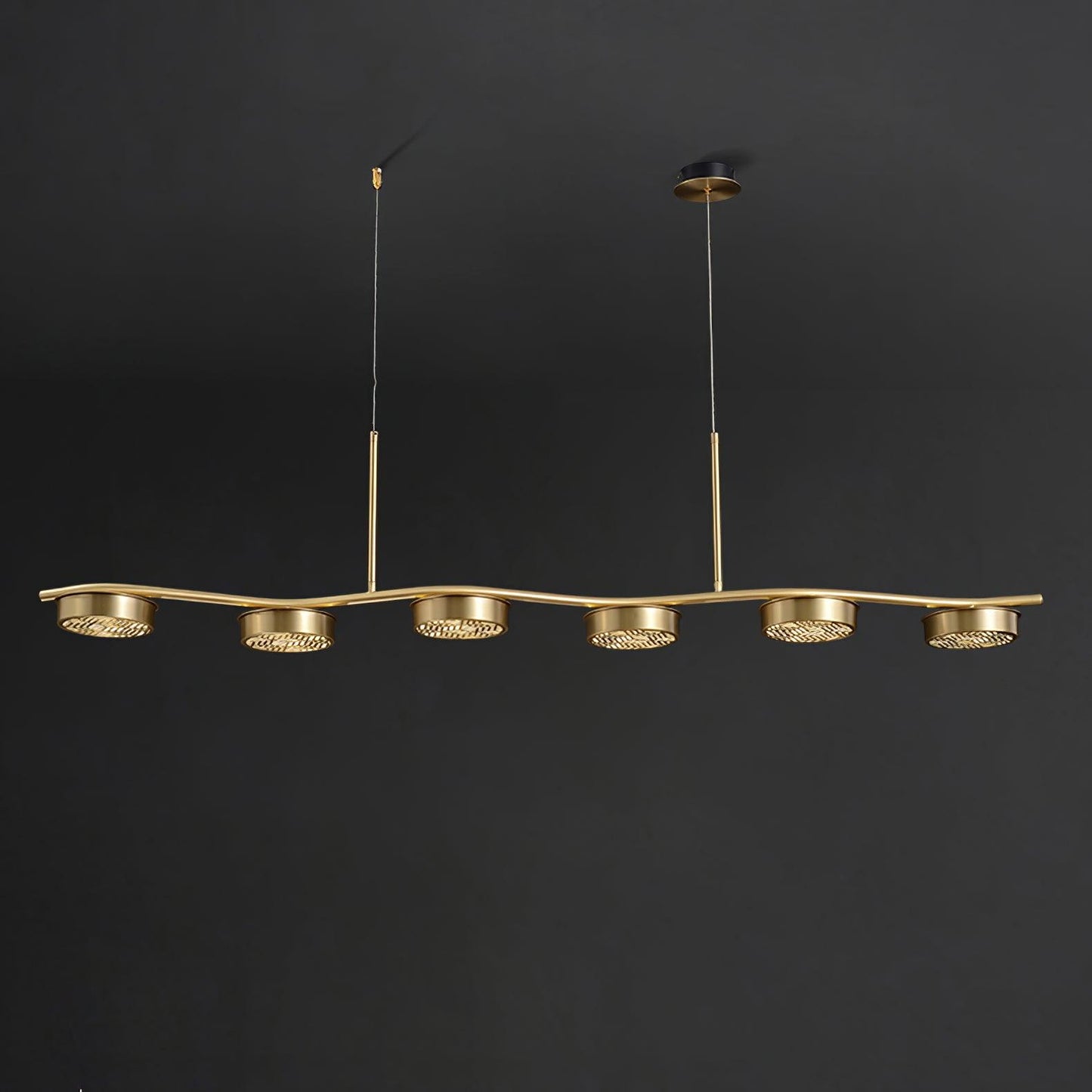Eichholtz Aldo Chandelier - Mid-Century Modern 6 Light Pendant
