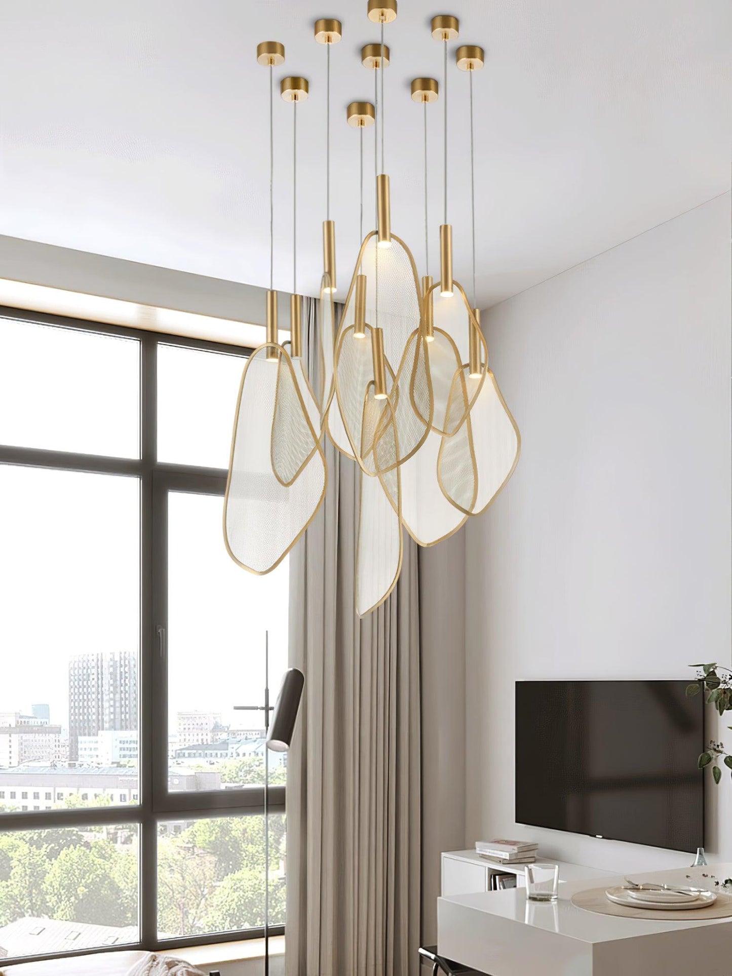 Eco-Friendly Fan Shape Pendant Light