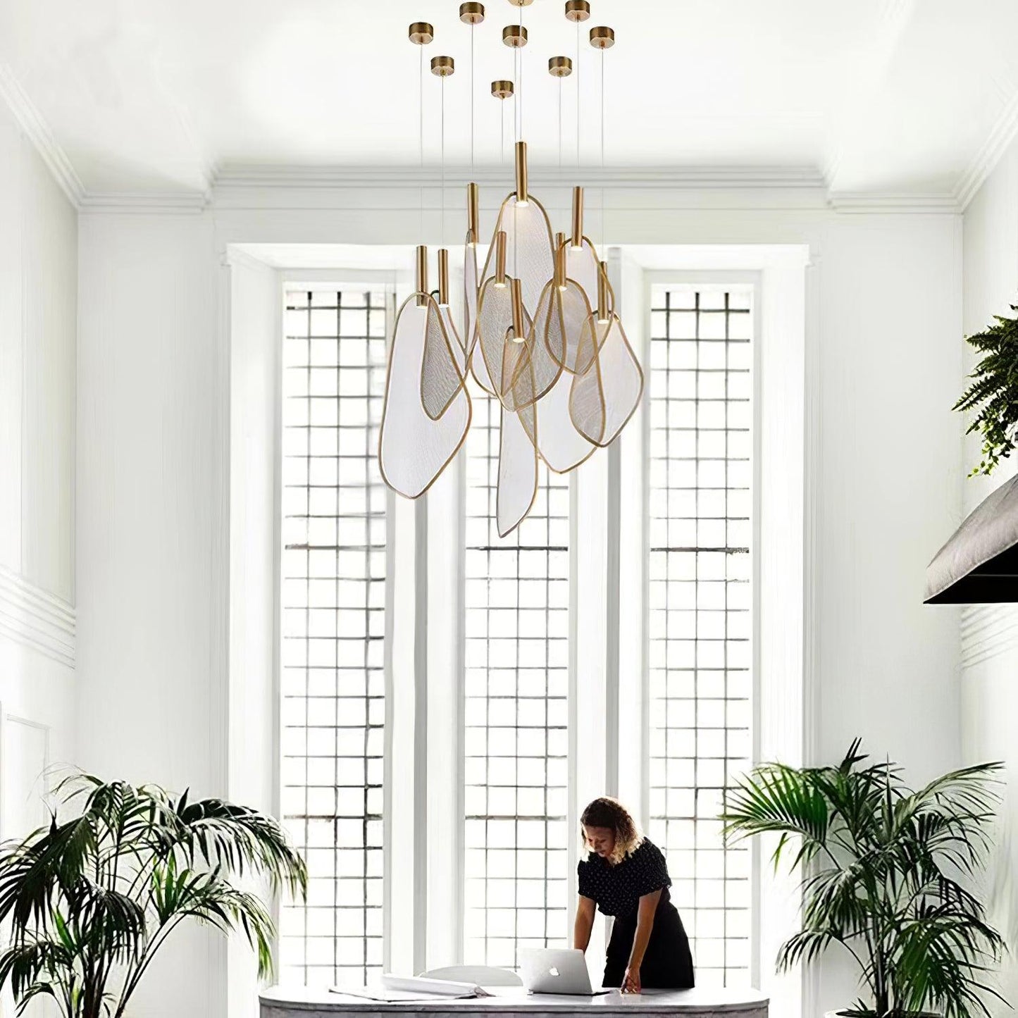 Eco-Friendly Fan Shape Pendant Light