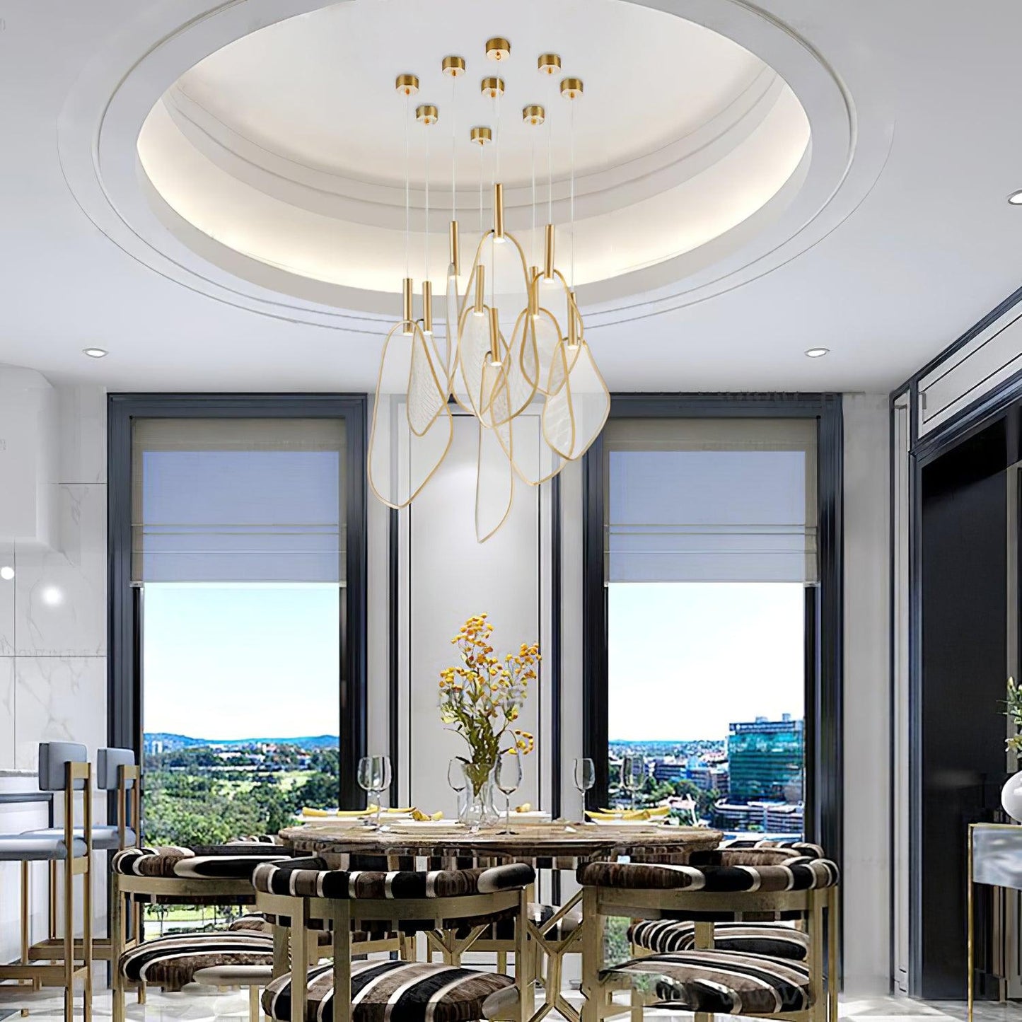 Eco-Friendly Fan Shape Pendant Light