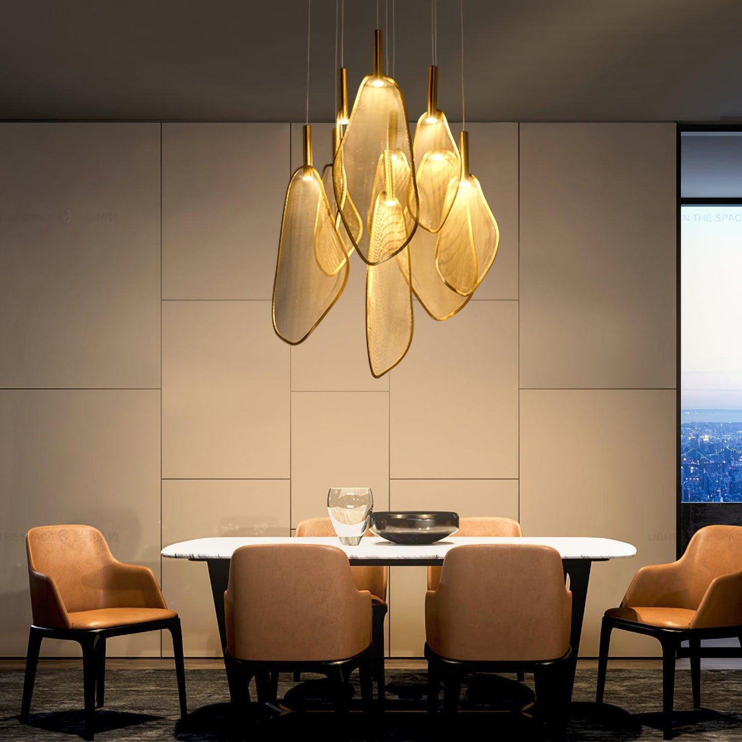 Eco-Friendly Fan Shape Pendant Light