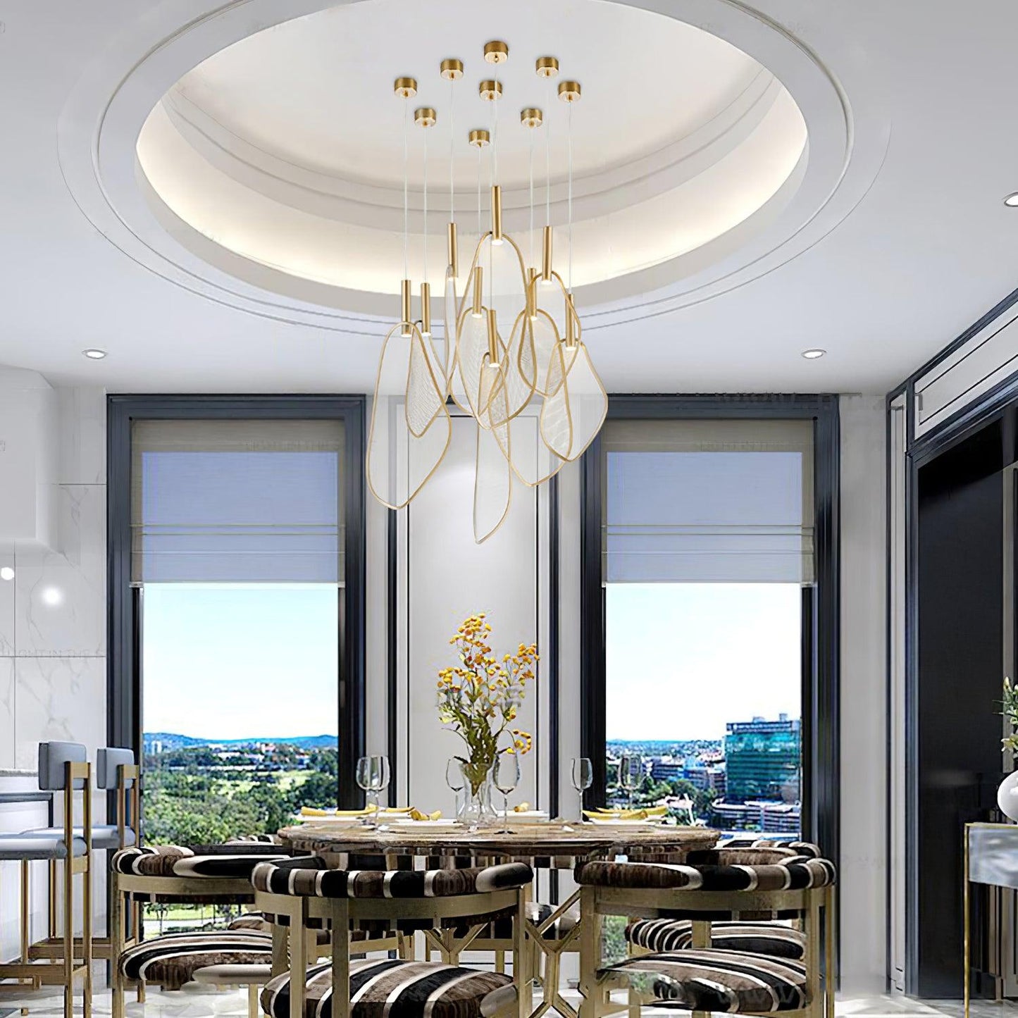 Eco-Friendly Fan Shape Pendant Light