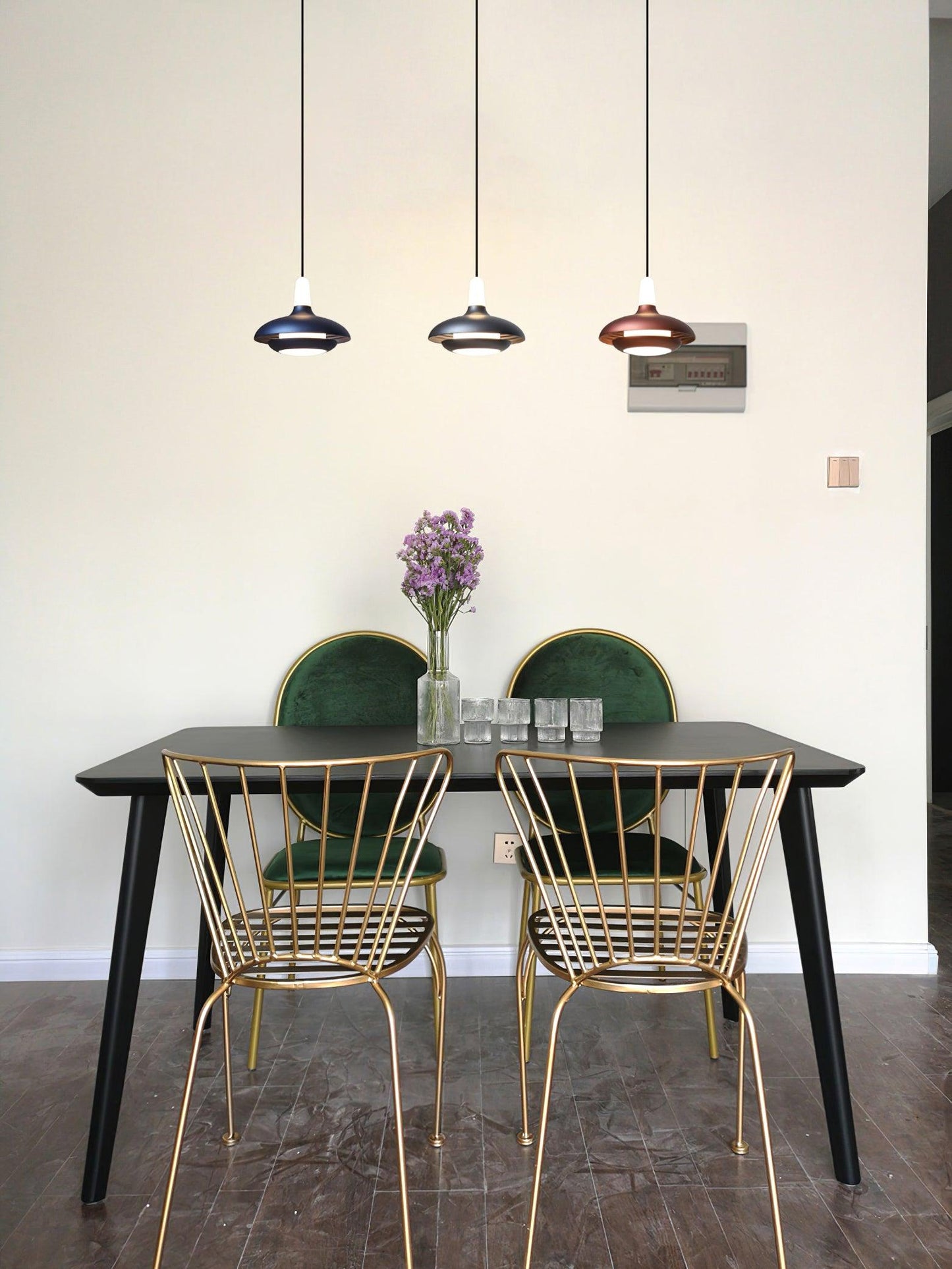 Elliptical Glass Fiji Pendant Light