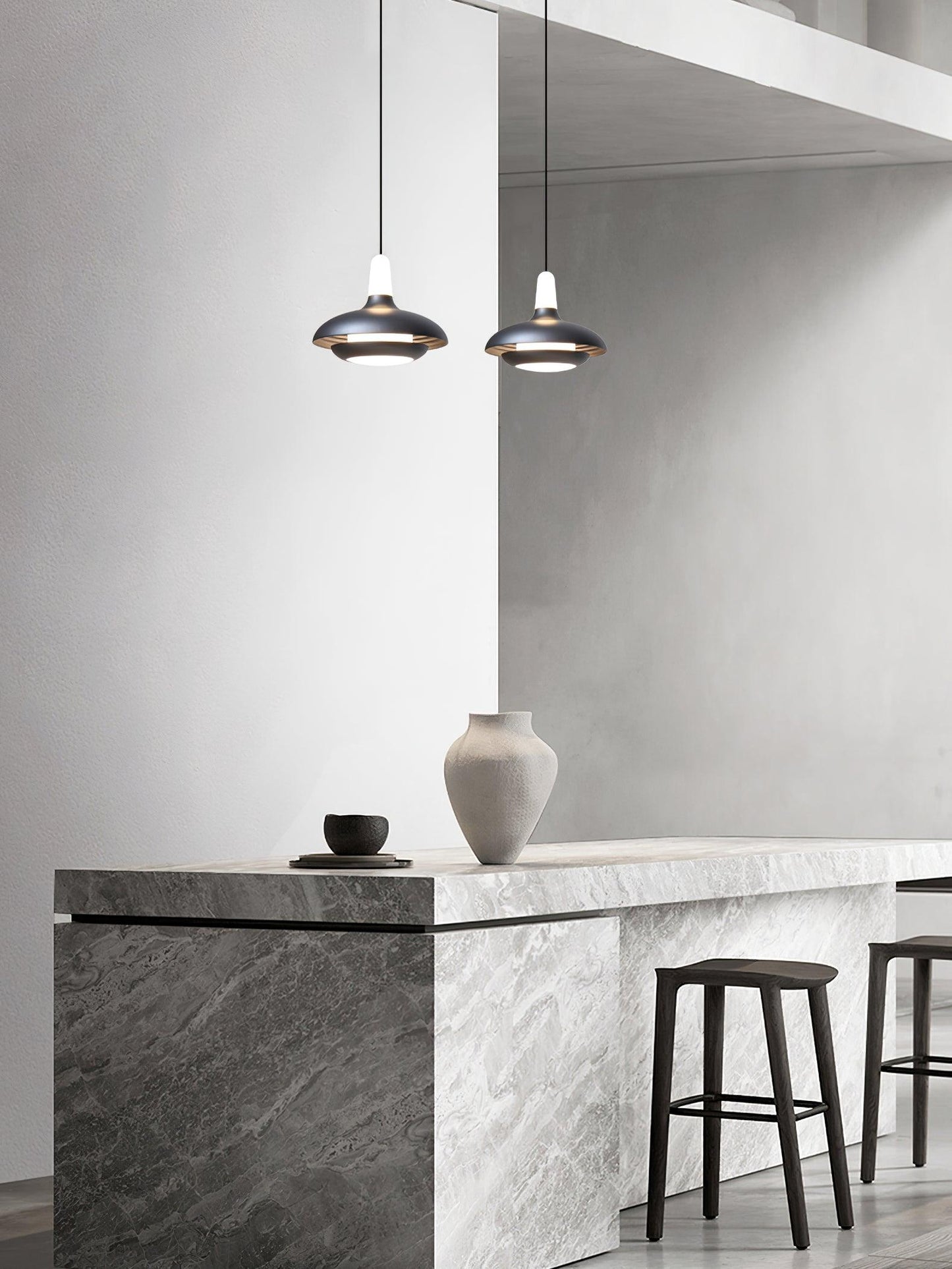Elliptical Glass Fiji Pendant Light