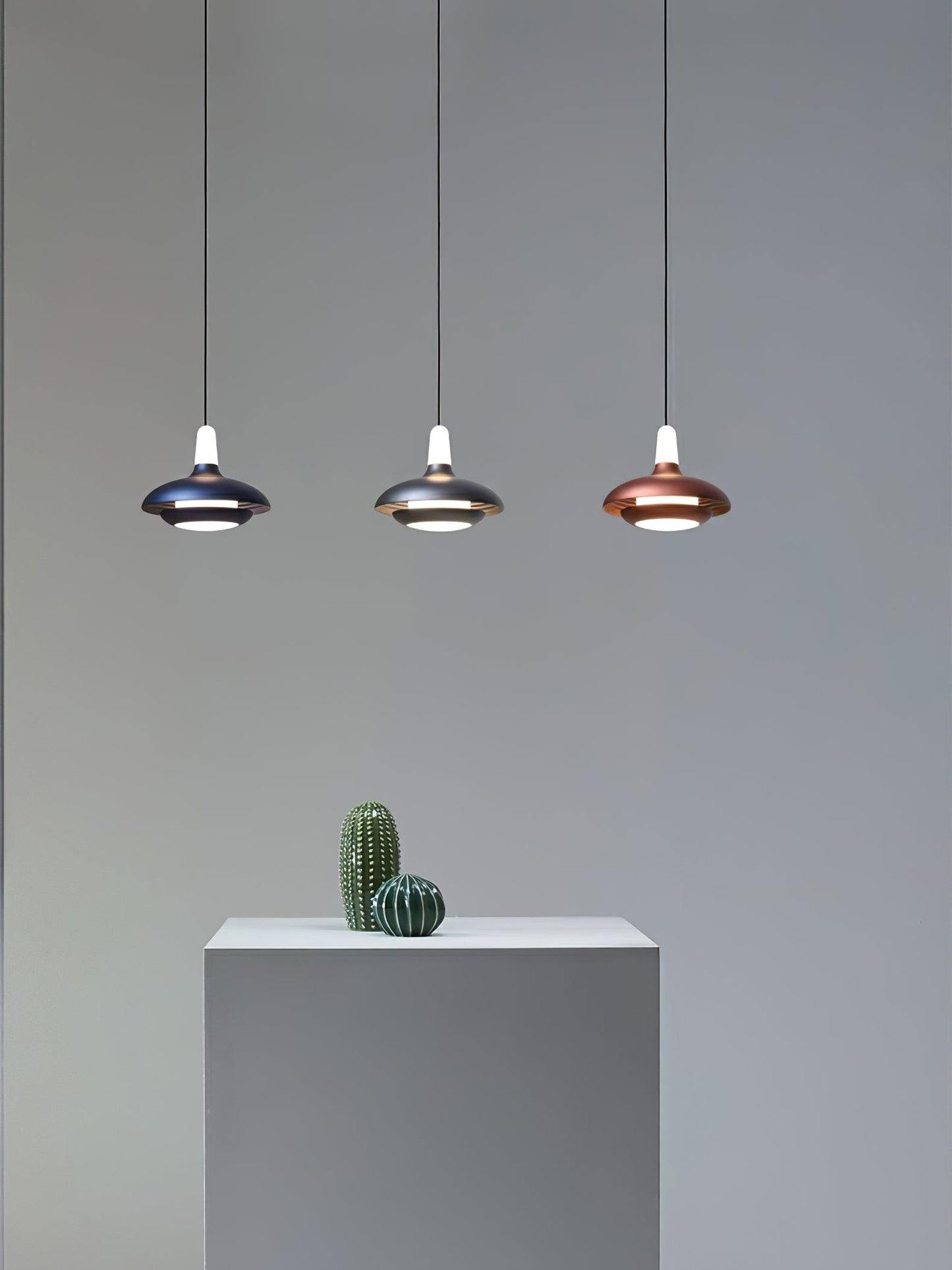 Elliptical Glass Fiji Pendant Light