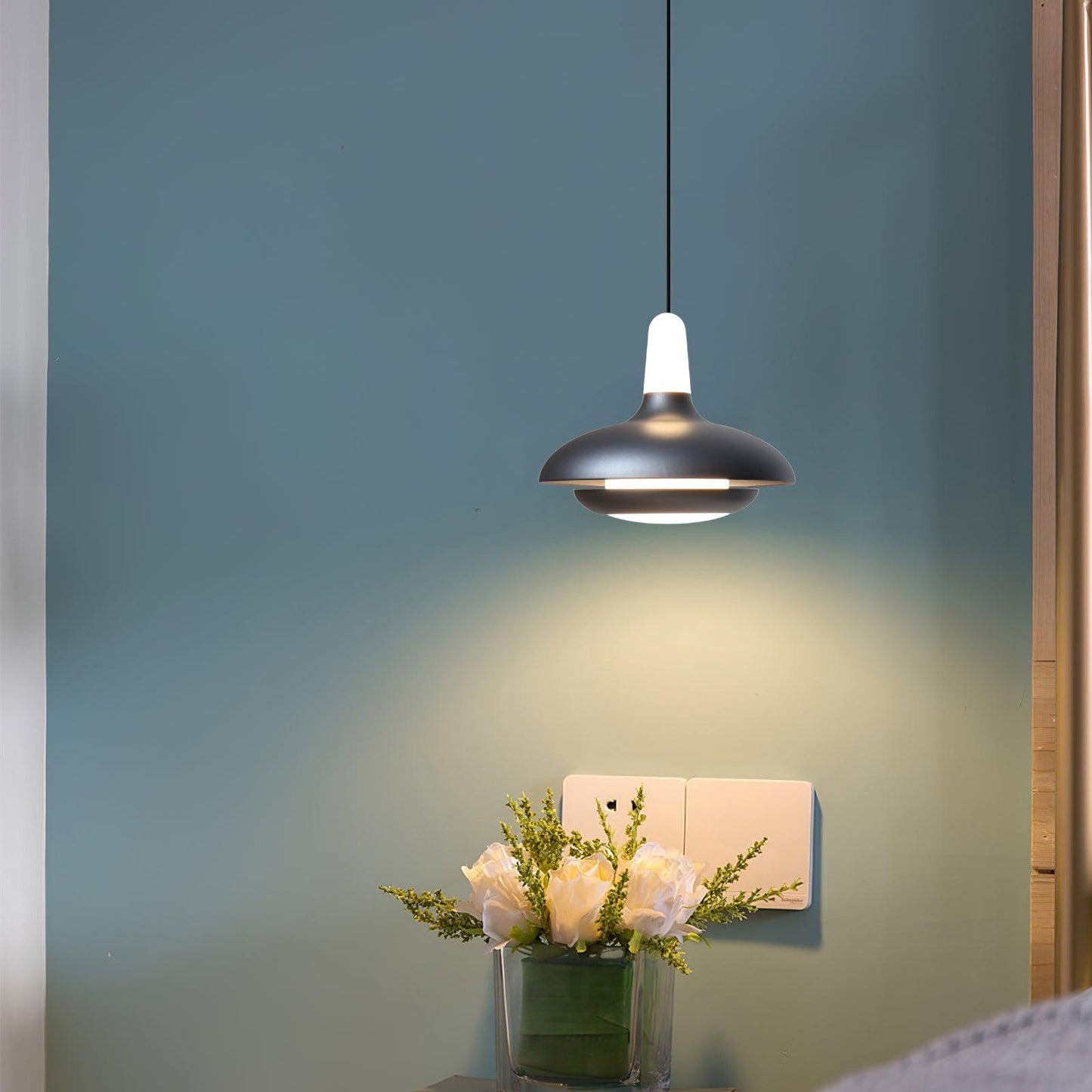 Elliptical Glass Fiji Pendant Light