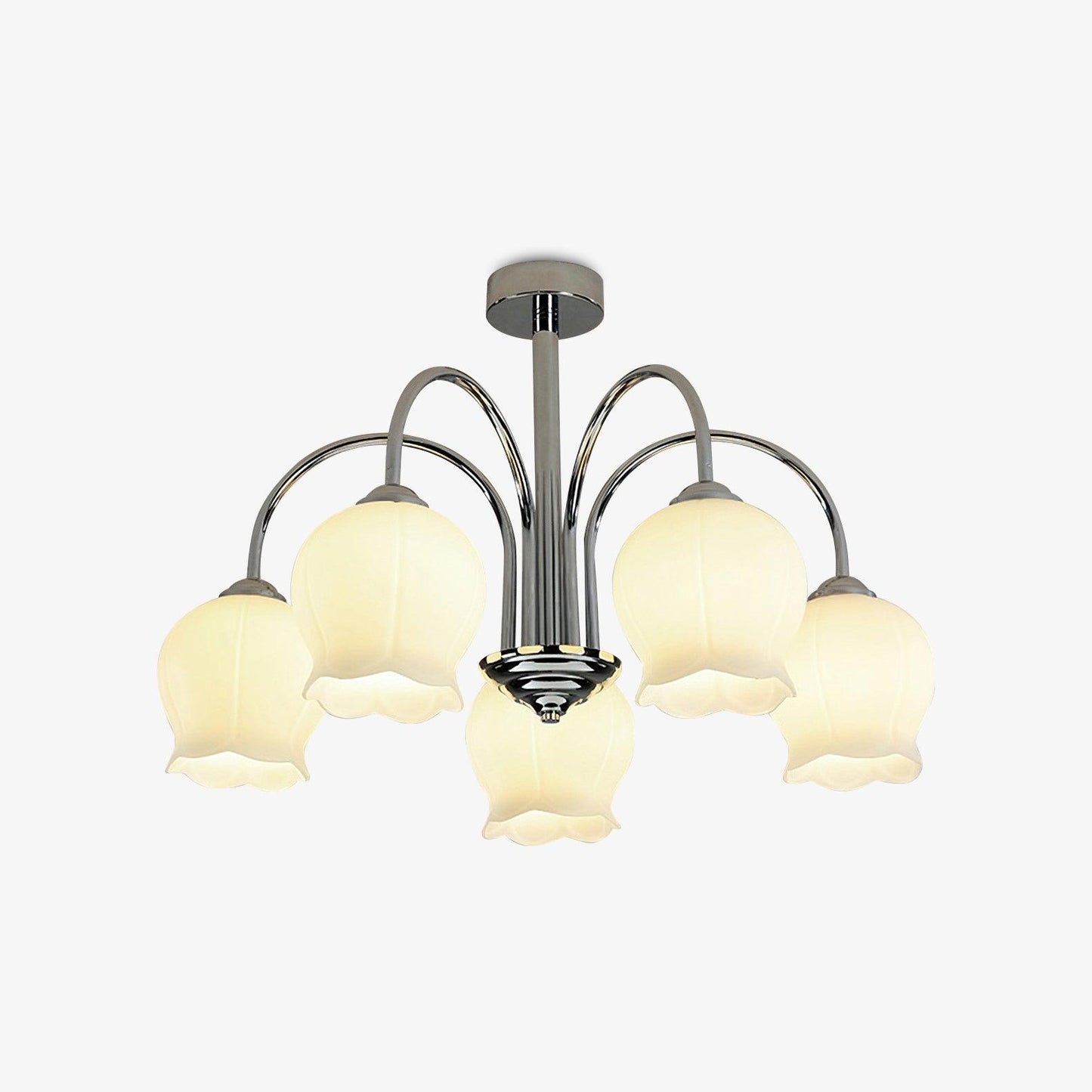 Floral Glass Chandelier with 5/6/8 Heads