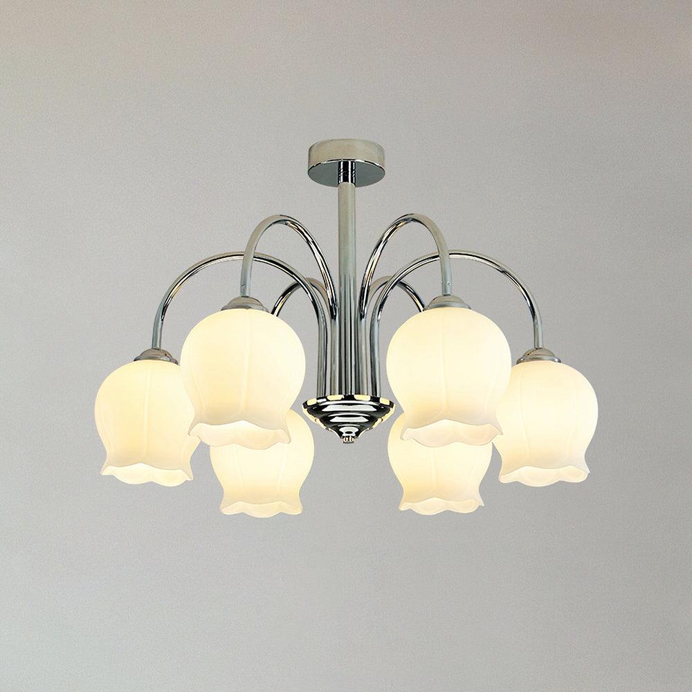 Floral Glass Chandelier with 5/6/8 Heads