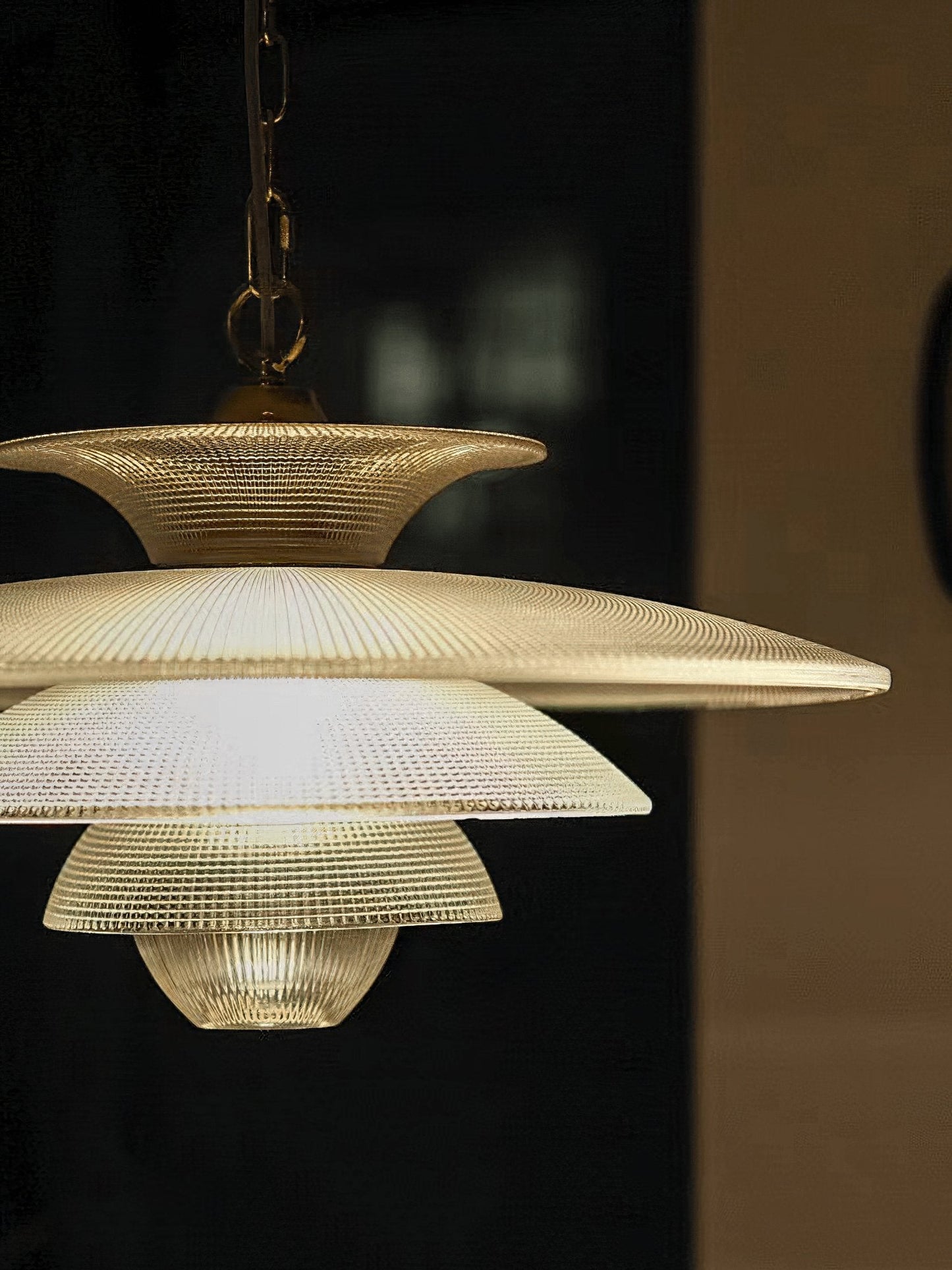 Modern Grid Glass Pendant Light