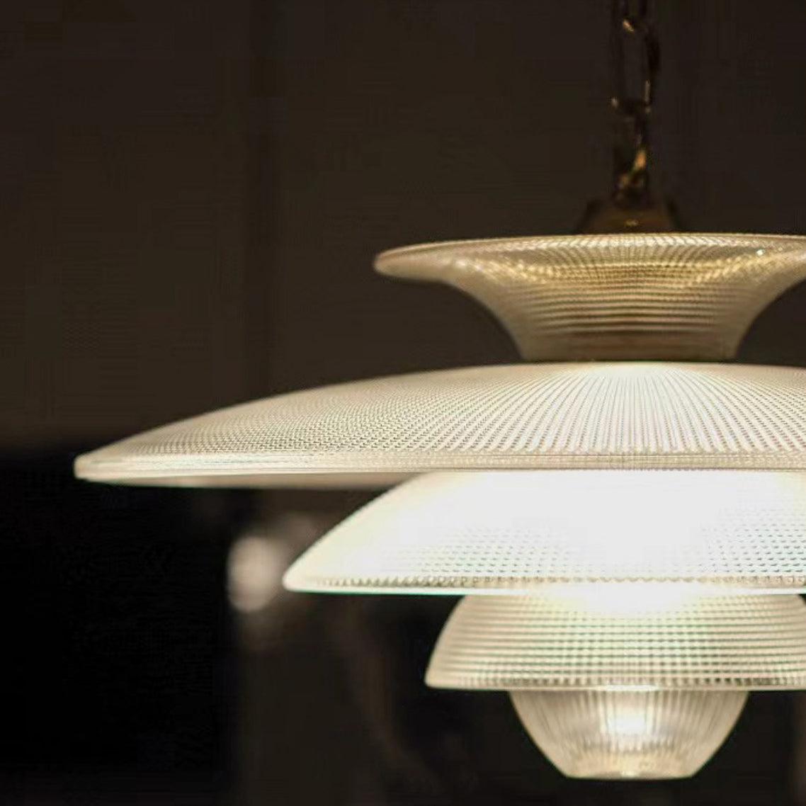 Modern Grid Glass Pendant Light