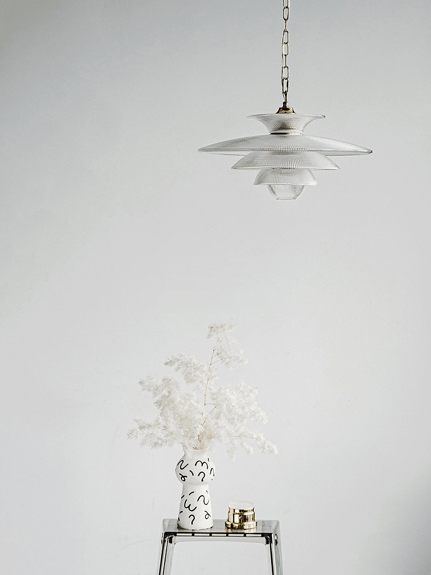 Modern Grid Glass Pendant Light