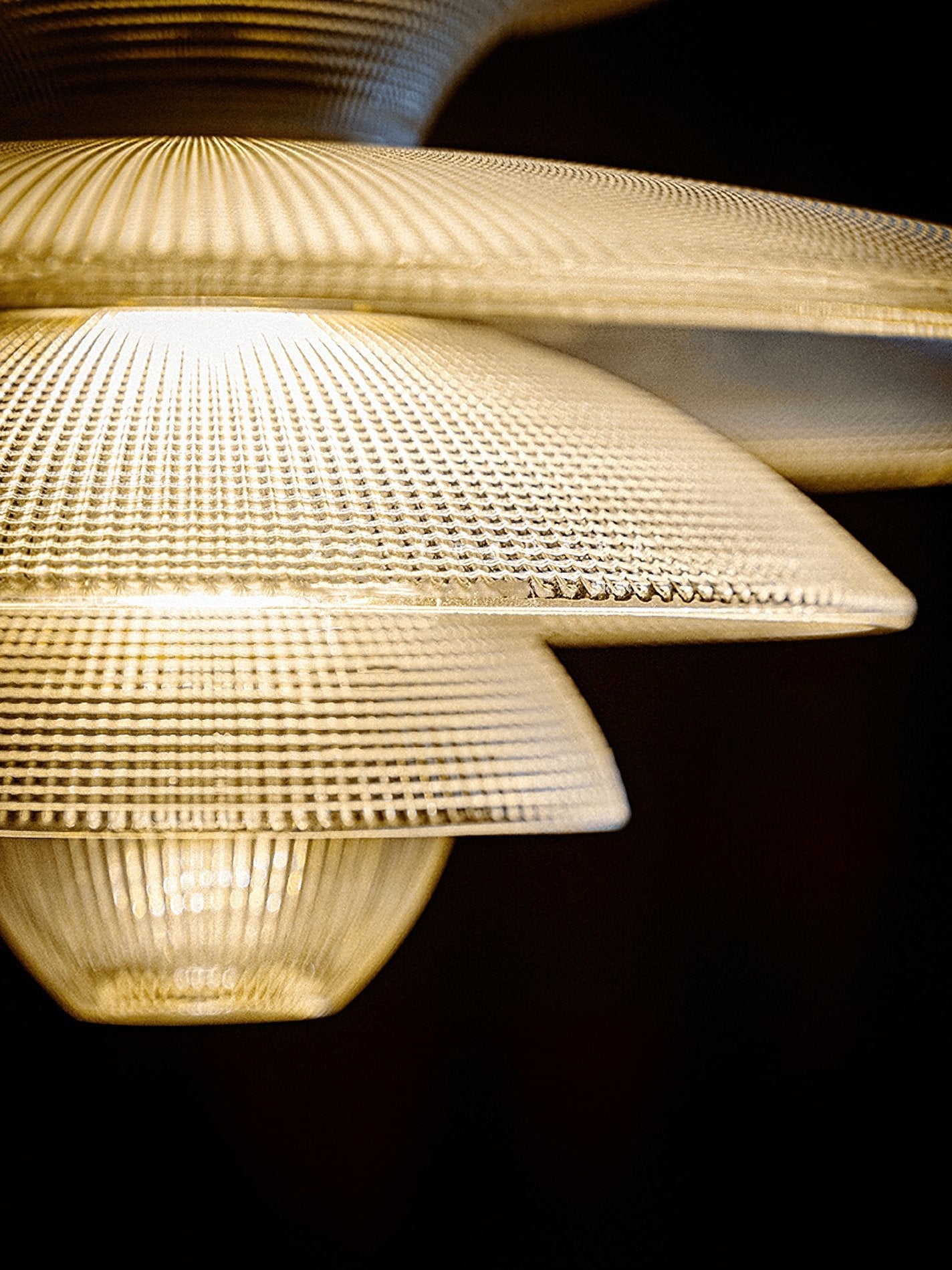 Modern Grid Glass Pendant Light