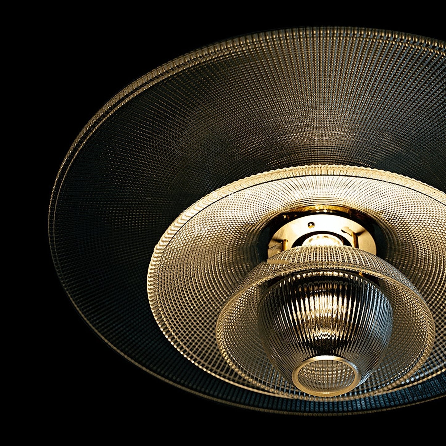 Modern Grid Glass Pendant Light