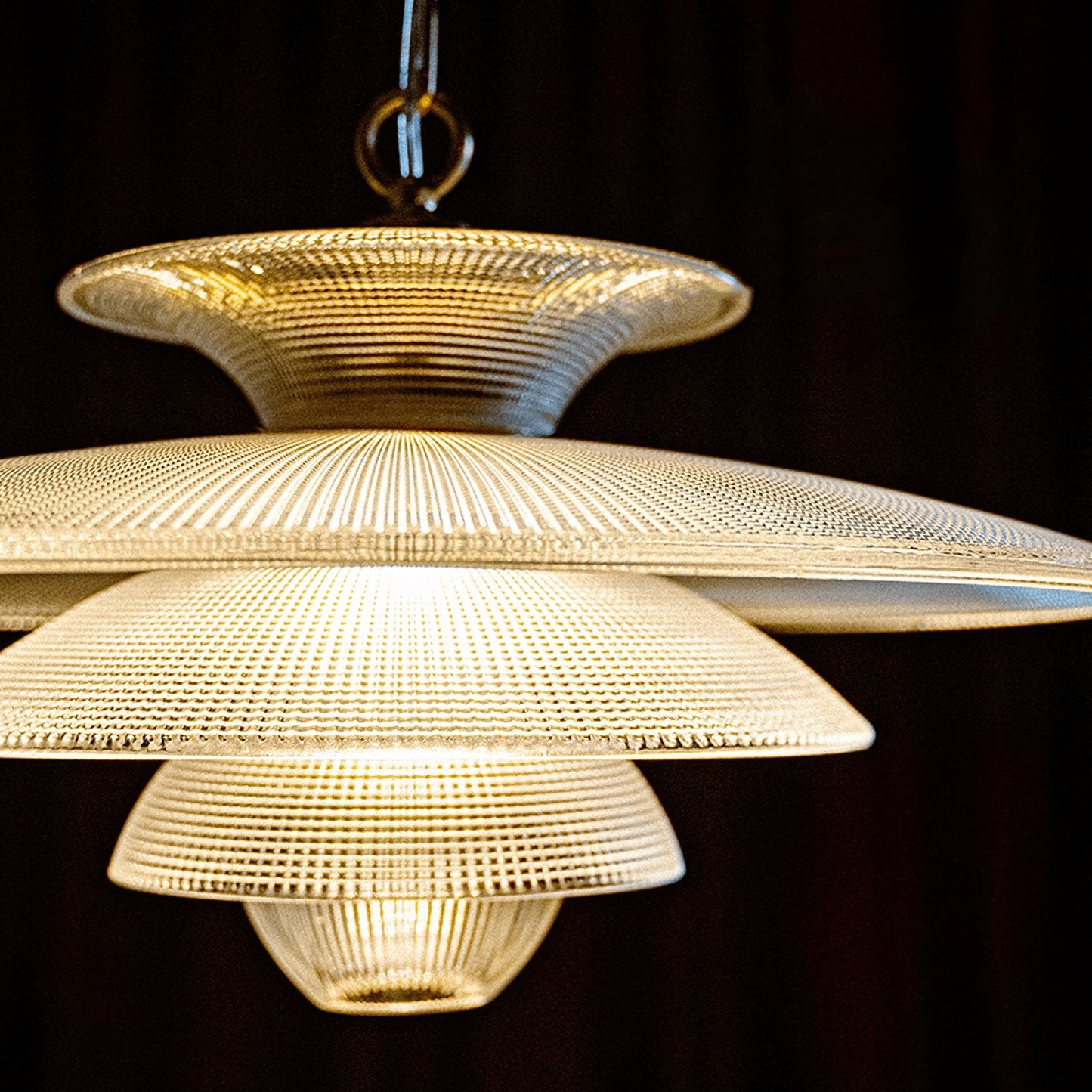 Modern Grid Glass Pendant Light