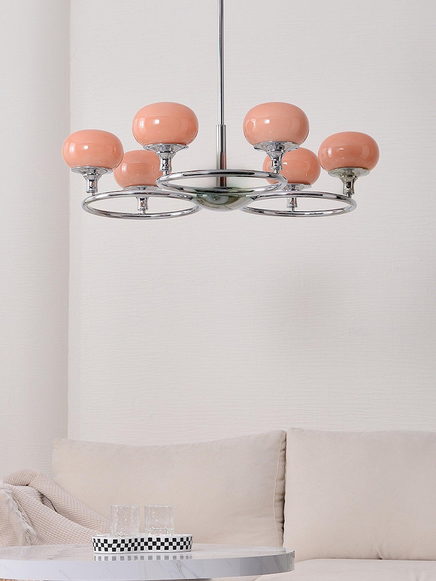 Chrome Finish Ingersoll Round Chandelier