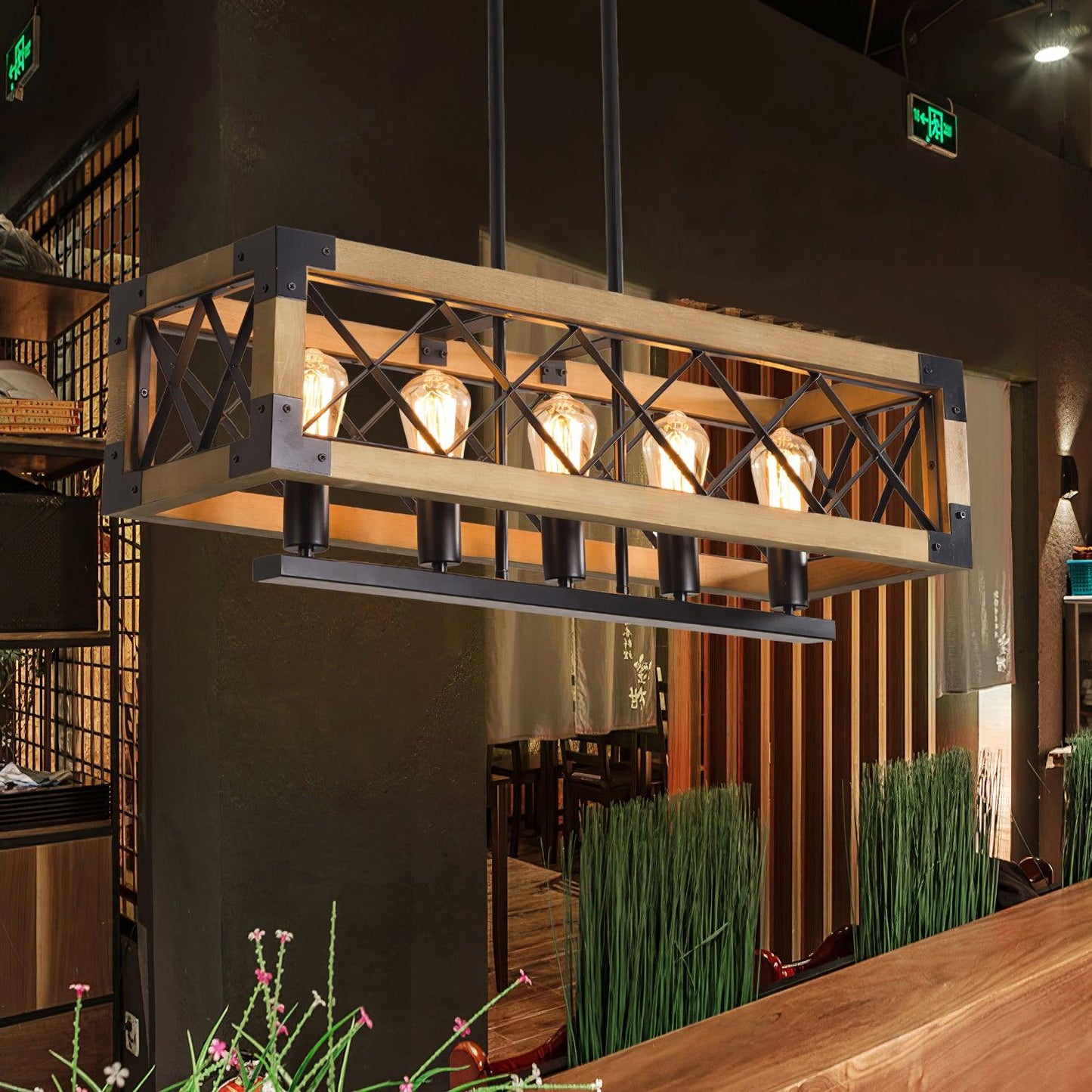 Rectangle Chandelier for Kitchen Island