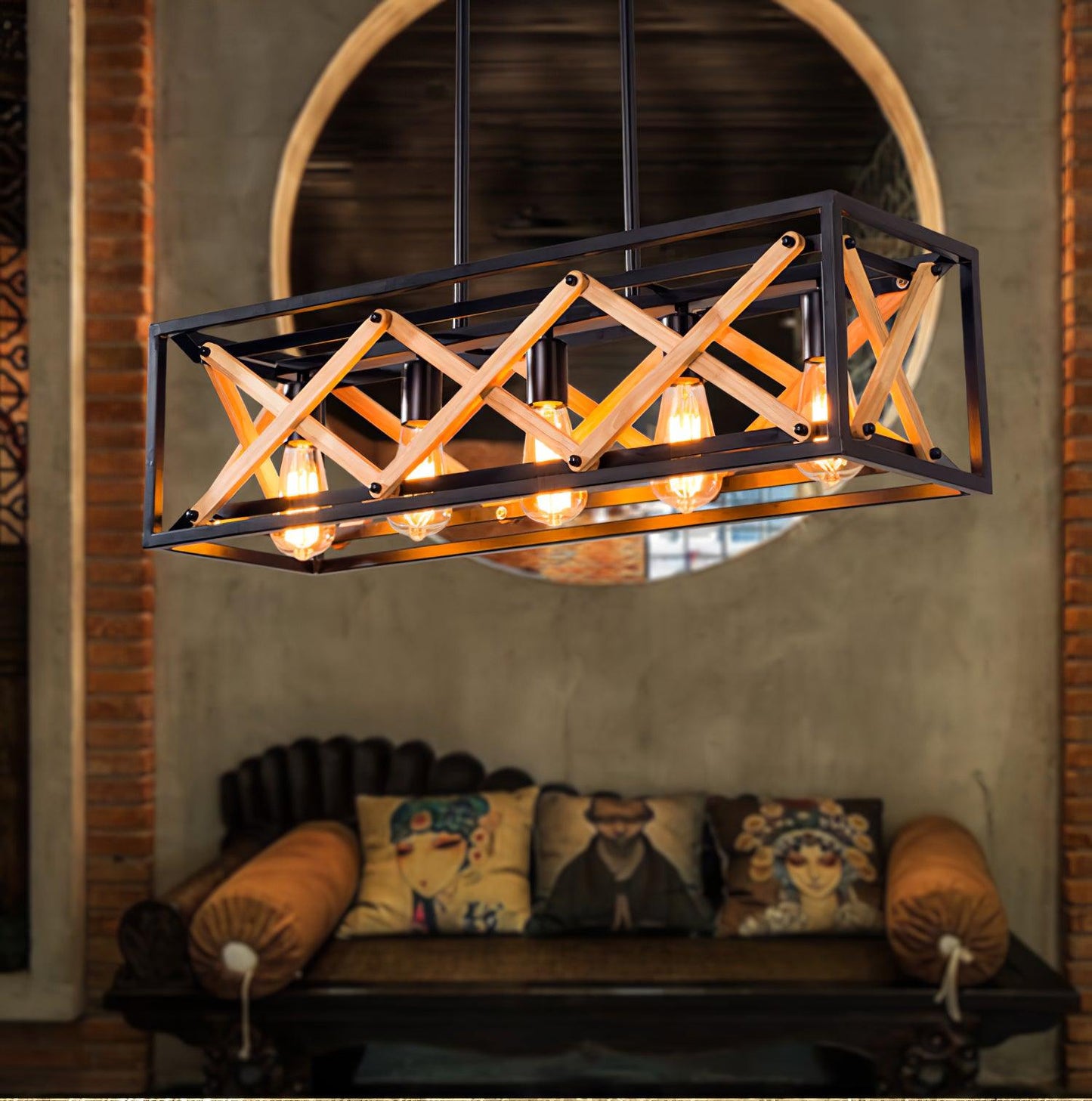 Rectangle Chandelier for Kitchen Island