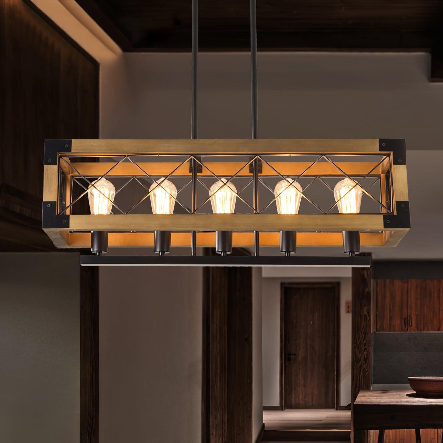 Rectangle Chandelier for Kitchen Island