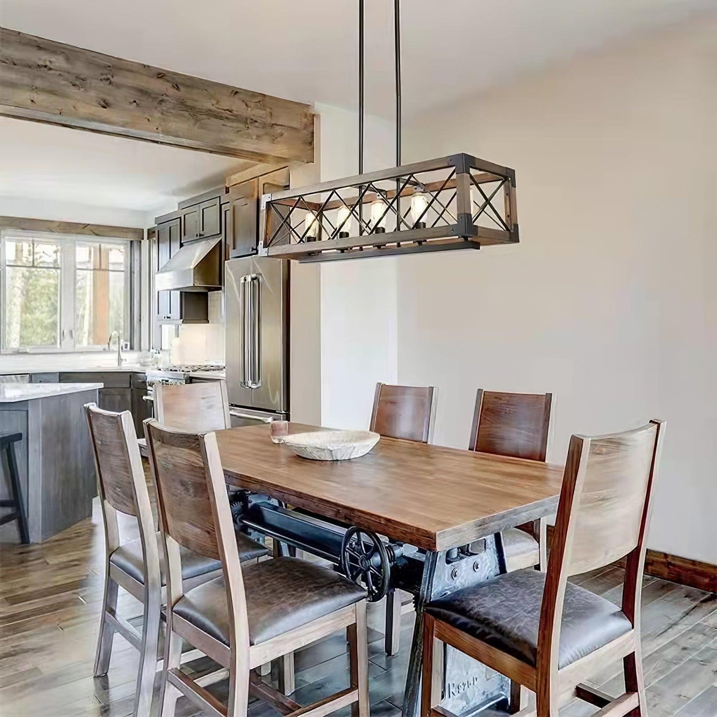 Rectangle Chandelier for Kitchen Island