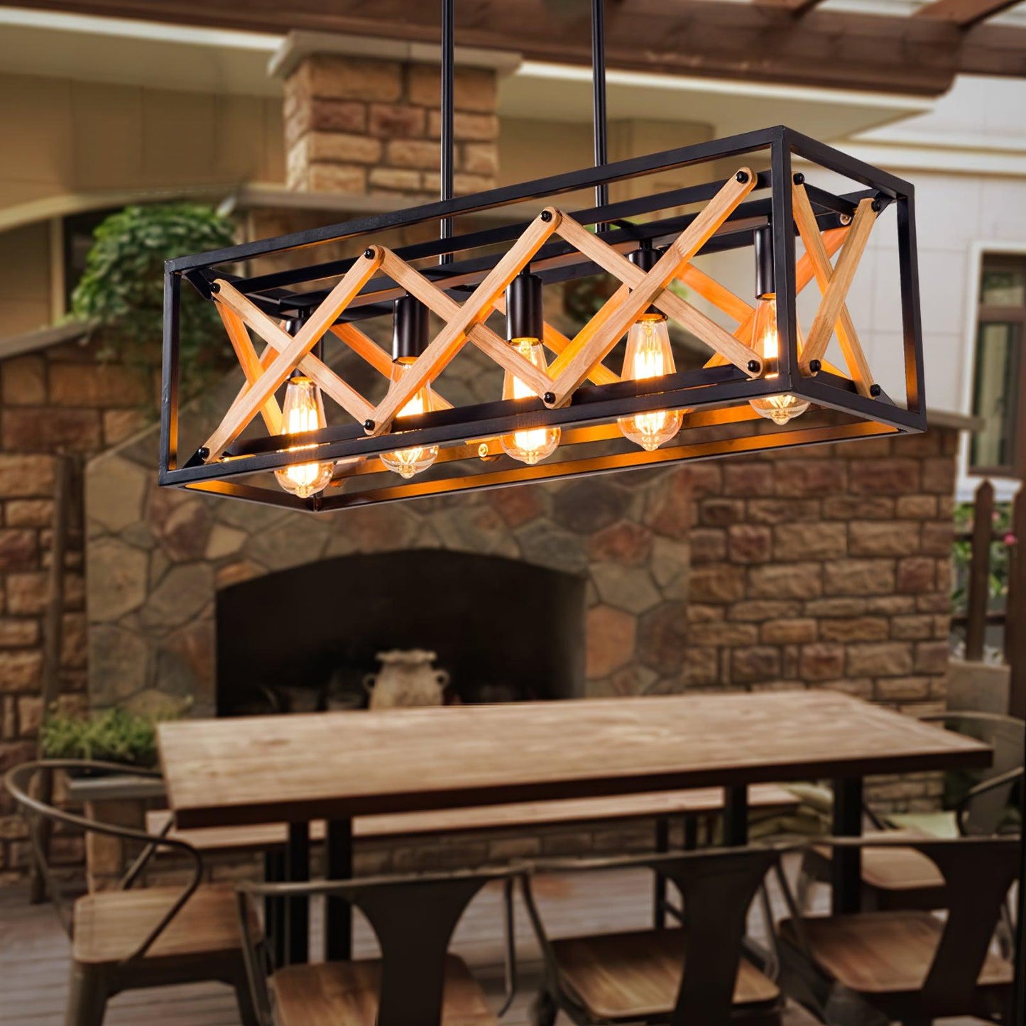 Rectangle Chandelier for Kitchen Island
